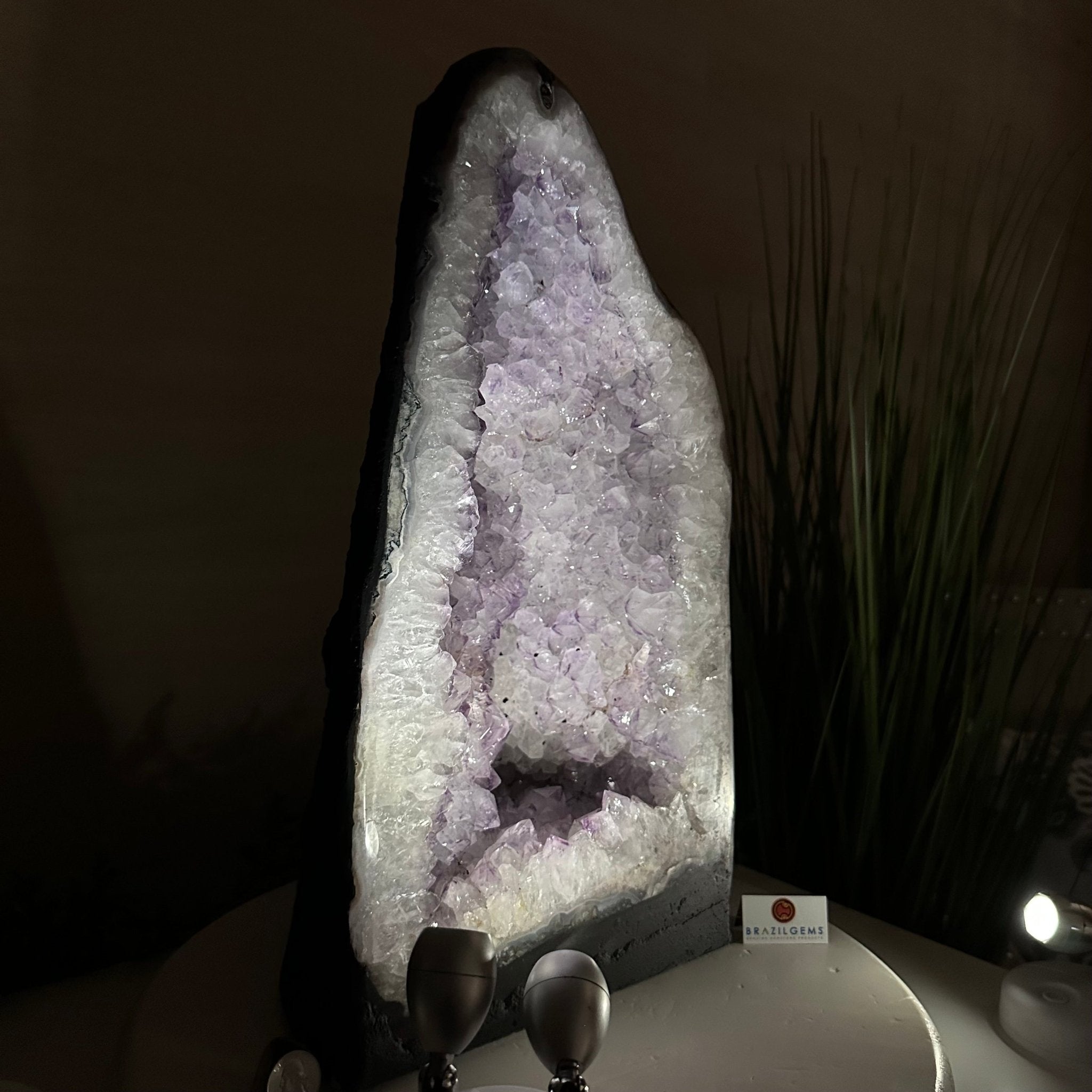 Standard Plus Quality Amethyst Cathedral, 37.1 lbs & 16.6" Tall #5601 - 1255 - Brazil GemsBrazil GemsStandard Plus Quality Amethyst Cathedral, 37.1 lbs & 16.6" Tall #5601 - 1255Cathedrals5601 - 1255