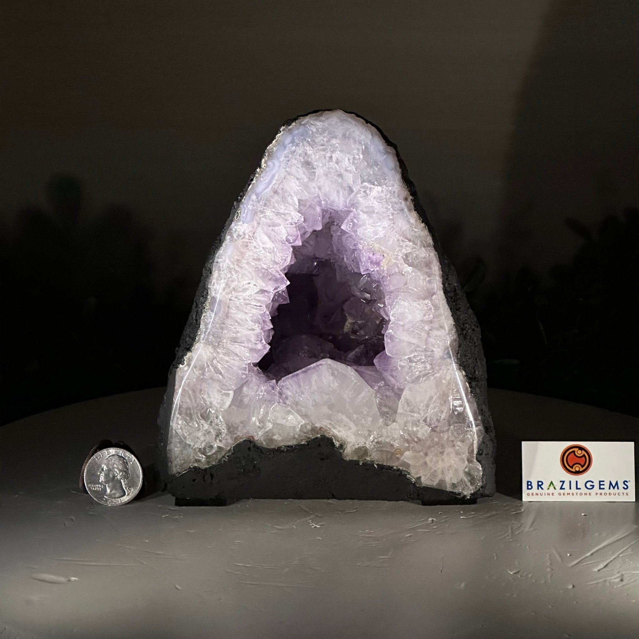 Standard Plus Quality Amethyst Cathedral, 5.6 lbs & 6.4" Tall #5601 - 1190 - Brazil GemsBrazil GemsStandard Plus Quality Amethyst Cathedral, 5.6 lbs & 6.4" Tall #5601 - 1190Cathedrals5601 - 1190