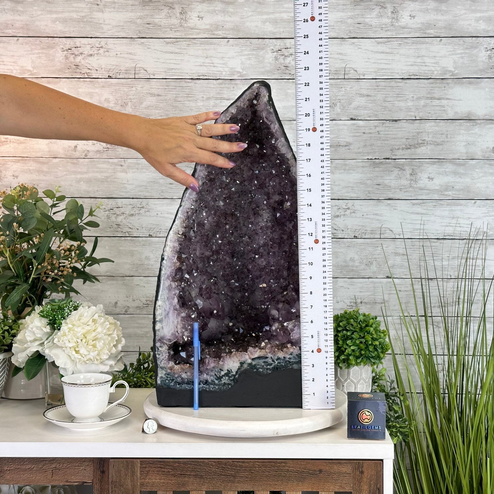 Standard Plus Quality Amethyst Cathedral, 73.5 lbs & 22.6" Tall #5601 - 1260 - Brazil GemsBrazil GemsStandard Plus Quality Amethyst Cathedral, 73.5 lbs & 22.6" Tall #5601 - 1260Cathedrals5601 - 1260