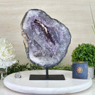 Standard Plus Quality Amethyst Crystal Slice, 10.1 lbs & 11.4" Tall #5621AM - 006 - Brazil GemsBrazil GemsStandard Plus Quality Amethyst Crystal Slice, 10.1 lbs & 11.4" Tall #5621AM - 006Slices on Fixed Bases5621AM - 006