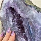 Standard Plus Quality Amethyst Crystal Slice, 10.1 lbs & 11.4" Tall #5621AM - 006 - Brazil GemsBrazil GemsStandard Plus Quality Amethyst Crystal Slice, 10.1 lbs & 11.4" Tall #5621AM - 006Slices on Fixed Bases5621AM - 006