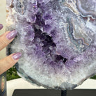 Standard Plus Quality Amethyst Crystal Slice, 10.3 lbs & 11.9" Tall #5621AM - 007 - Brazil GemsBrazil GemsStandard Plus Quality Amethyst Crystal Slice, 10.3 lbs & 11.9" Tall #5621AM - 007Slices on Fixed Bases5621AM - 007