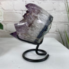 Standard Plus Quality Amethyst Heart Geode, metal stand, 5.3" Tall & 3.4 lbs #5463-0062 by Brazil Gems - Brazil GemsBrazil GemsStandard Plus Quality Amethyst Heart Geode, metal stand, 5.3" Tall & 3.4 lbs #5463-0062 by Brazil GemsHearts5463-0062