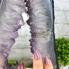 Standard Plus Quality Open 2 - Sided Amethyst Cathedral 15.8 lbs & 14" Tall #5605 - 0167 - Brazil GemsBrazil GemsStandard Plus Quality Open 2 - Sided Amethyst Cathedral 15.8 lbs & 14" Tall #5605 - 0167Open 2 - Sided Cathedrals5605 - 0167