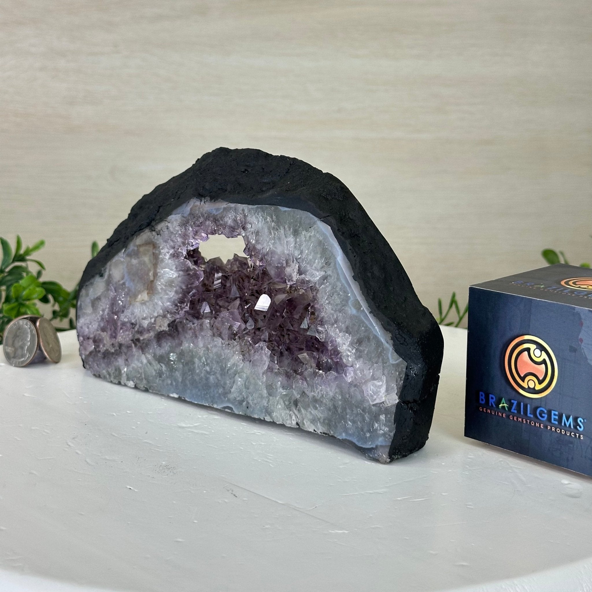 Standard Plus Quality Open 2 - Sided Amethyst Cathedral 2.8 lbs & 4.5" Tall #5605 - 0190 - Brazil GemsBrazil GemsStandard Plus Quality Open 2 - Sided Amethyst Cathedral 2.8 lbs & 4.5" Tall #5605 - 0190Open 2 - Sided Cathedrals5605 - 0190