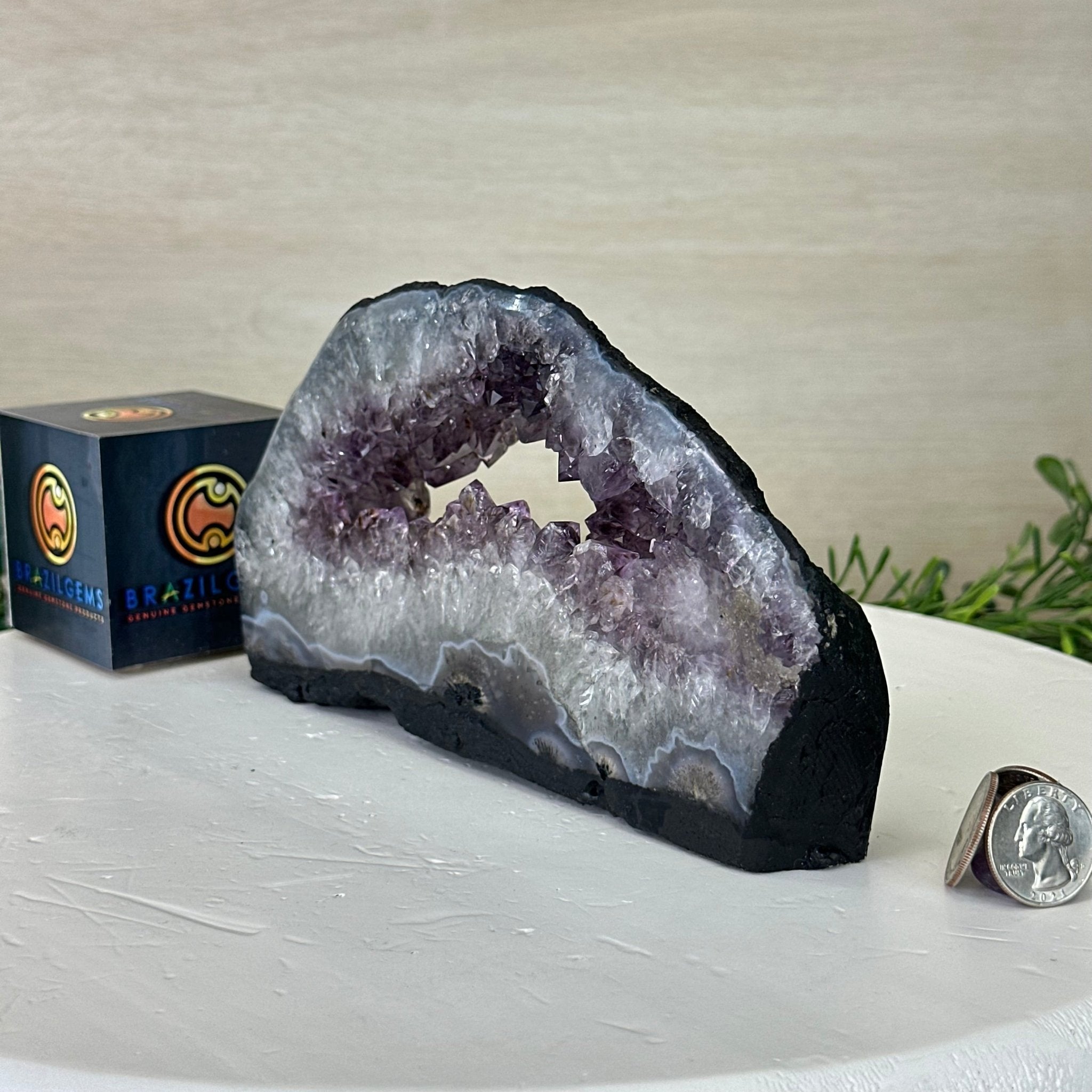 Standard Plus Quality Open 2 - Sided Amethyst Cathedral 2.8 lbs & 4.5" Tall #5605 - 0190 - Brazil GemsBrazil GemsStandard Plus Quality Open 2 - Sided Amethyst Cathedral 2.8 lbs & 4.5" Tall #5605 - 0190Open 2 - Sided Cathedrals5605 - 0190