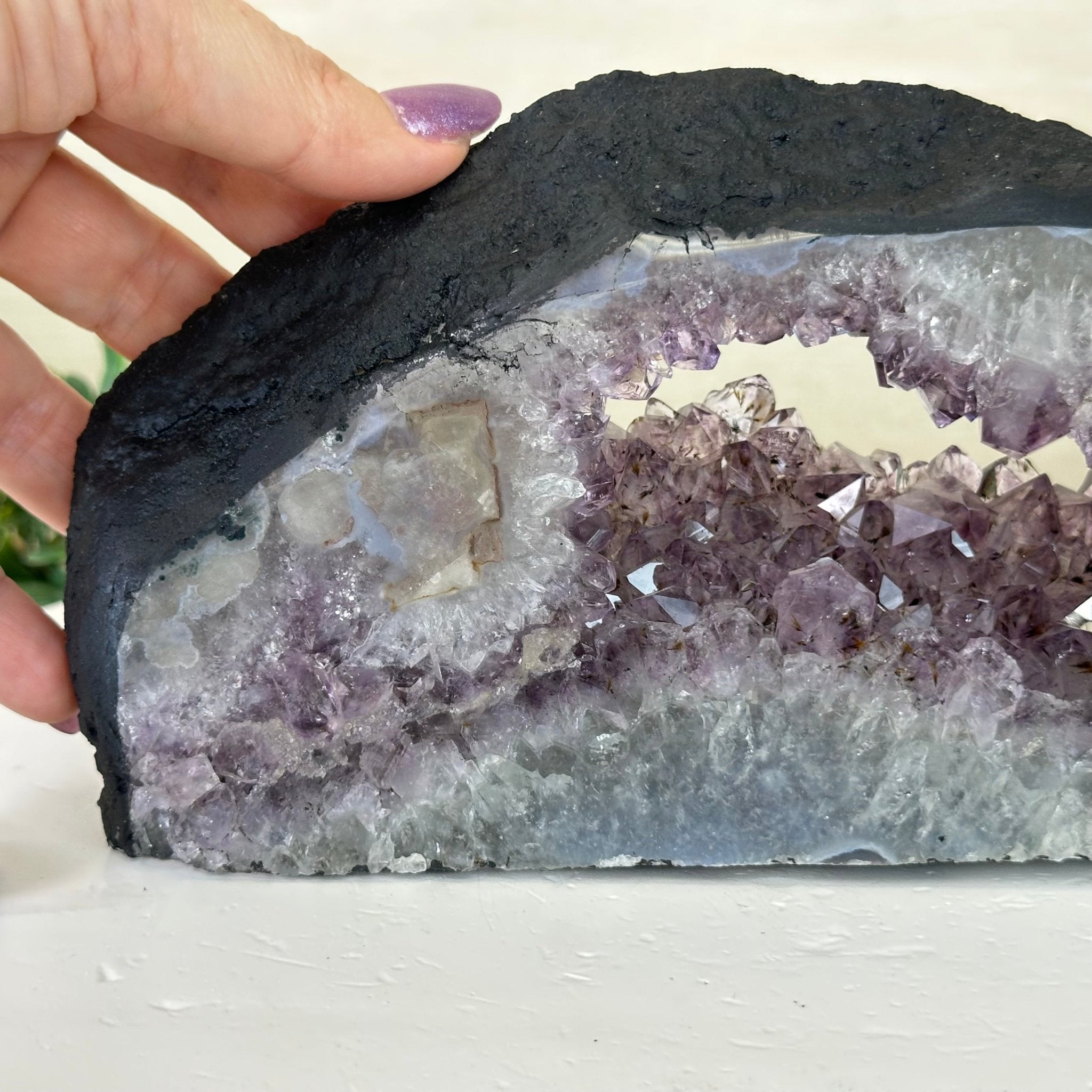 Standard Plus Quality Open 2 - Sided Amethyst Cathedral 2.8 lbs & 4.5" Tall #5605 - 0190 - Brazil GemsBrazil GemsStandard Plus Quality Open 2 - Sided Amethyst Cathedral 2.8 lbs & 4.5" Tall #5605 - 0190Open 2 - Sided Cathedrals5605 - 0190