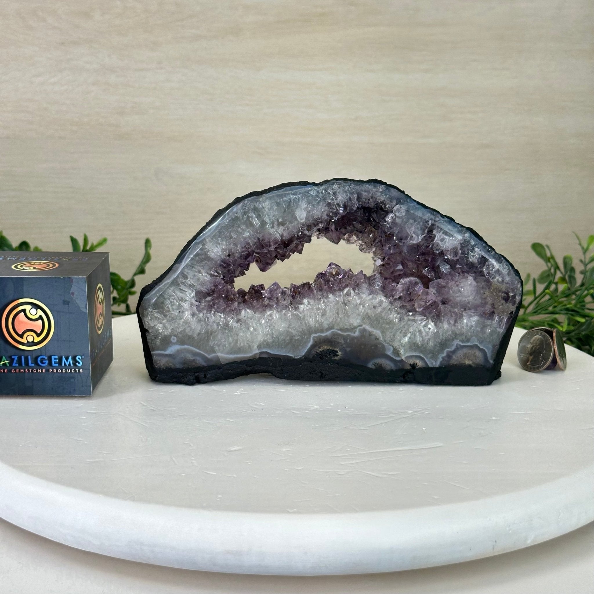 Standard Plus Quality Open 2 - Sided Amethyst Cathedral 2.8 lbs & 4.5" Tall #5605 - 0190 - Brazil GemsBrazil GemsStandard Plus Quality Open 2 - Sided Amethyst Cathedral 2.8 lbs & 4.5" Tall #5605 - 0190Open 2 - Sided Cathedrals5605 - 0190