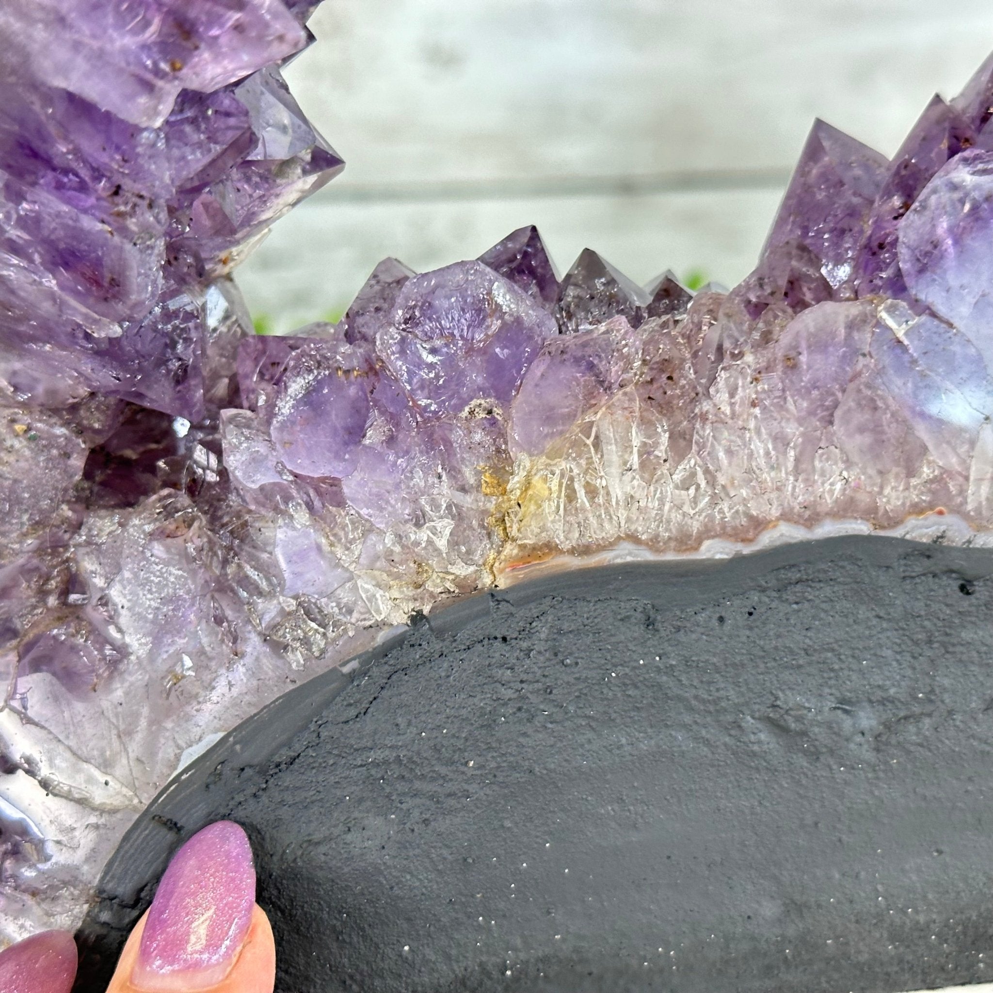 Standard Plus Quality Open 2 - Sided Amethyst Cathedral 7.3 lbs & 9.7" Tall #5605 - 0158 - Brazil GemsBrazil GemsStandard Plus Quality Open 2 - Sided Amethyst Cathedral 7.3 lbs & 9.7" Tall #5605 - 0158Open 2 - Sided Cathedrals5605 - 0158