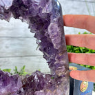 Standard Plus Quality Open 2 - Sided Amethyst Cathedral 7.3 lbs & 9.7" Tall #5605 - 0158 - Brazil GemsBrazil GemsStandard Plus Quality Open 2 - Sided Amethyst Cathedral 7.3 lbs & 9.7" Tall #5605 - 0158Open 2 - Sided Cathedrals5605 - 0158