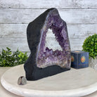 Standard Plus Quality Open 2 - Sided Amethyst Cathedral 7.3 lbs & 9.7" Tall #5605 - 0158 - Brazil GemsBrazil GemsStandard Plus Quality Open 2 - Sided Amethyst Cathedral 7.3 lbs & 9.7" Tall #5605 - 0158Open 2 - Sided Cathedrals5605 - 0158