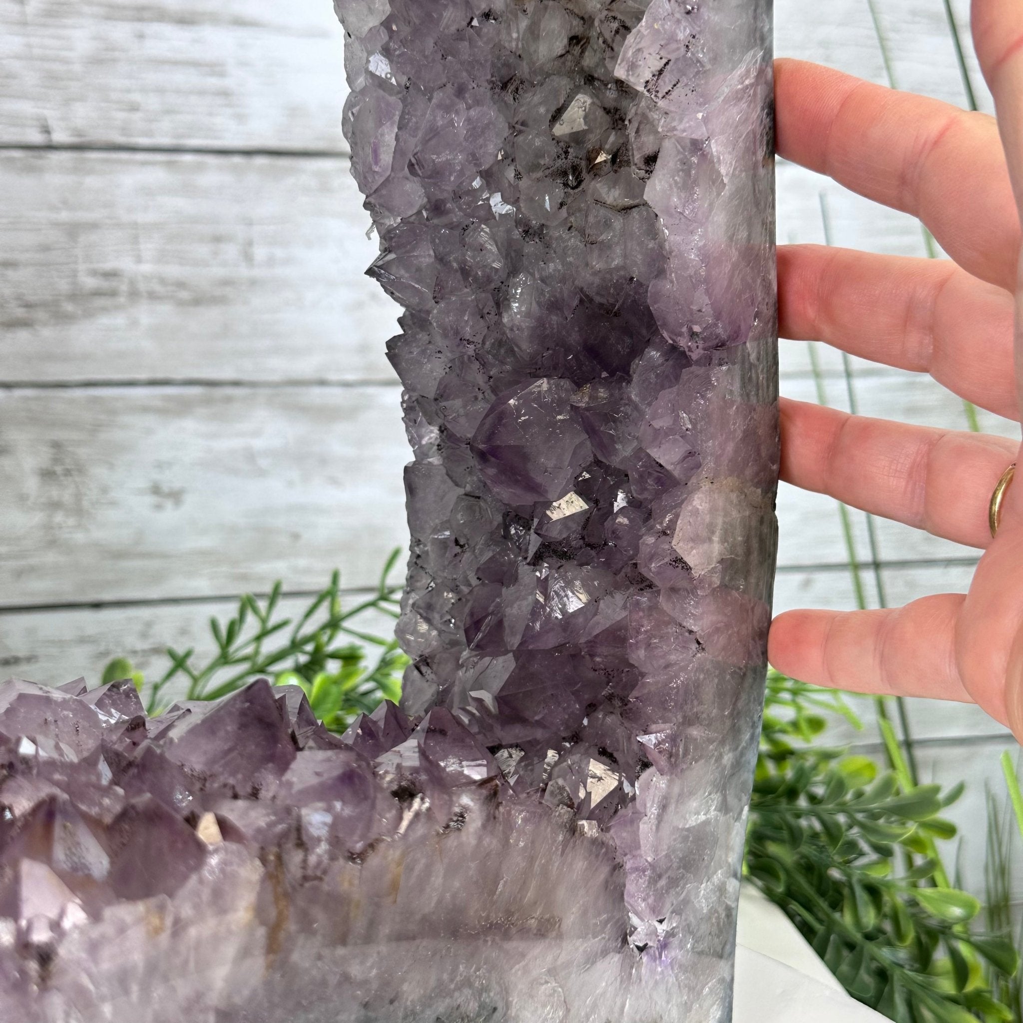 Standard Plus Quality Open 2-Sided Brazilian Amethyst Cathedral, 25.7 lbs, 17.25" tall, Model #5605-0130 by Brazil Gems - Brazil GemsBrazil GemsStandard Plus Quality Open 2-Sided Brazilian Amethyst Cathedral, 25.7 lbs, 17.25" tall, Model #5605-0130 by Brazil GemsOpen 2-Sided Cathedrals5605-0130
