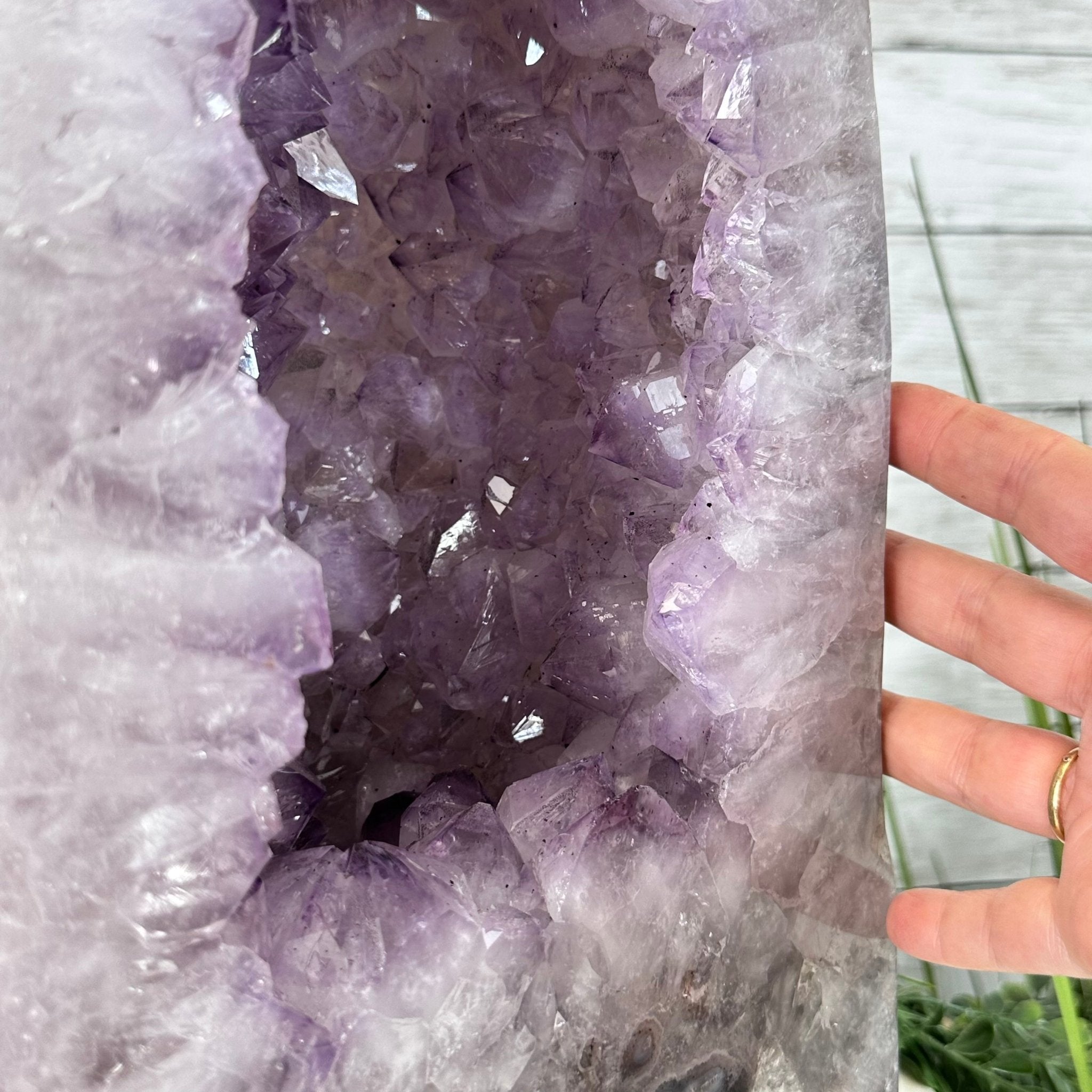 Standard Plus Quality Polished Brazilian Amethyst Cathedral, 46.1 lbs & 17.5" tall Model #5602-0192 by Brazil Gems - Brazil GemsBrazil GemsStandard Plus Quality Polished Brazilian Amethyst Cathedral, 46.1 lbs & 17.5" tall Model #5602-0192 by Brazil GemsPolished Cathedrals5602-0192