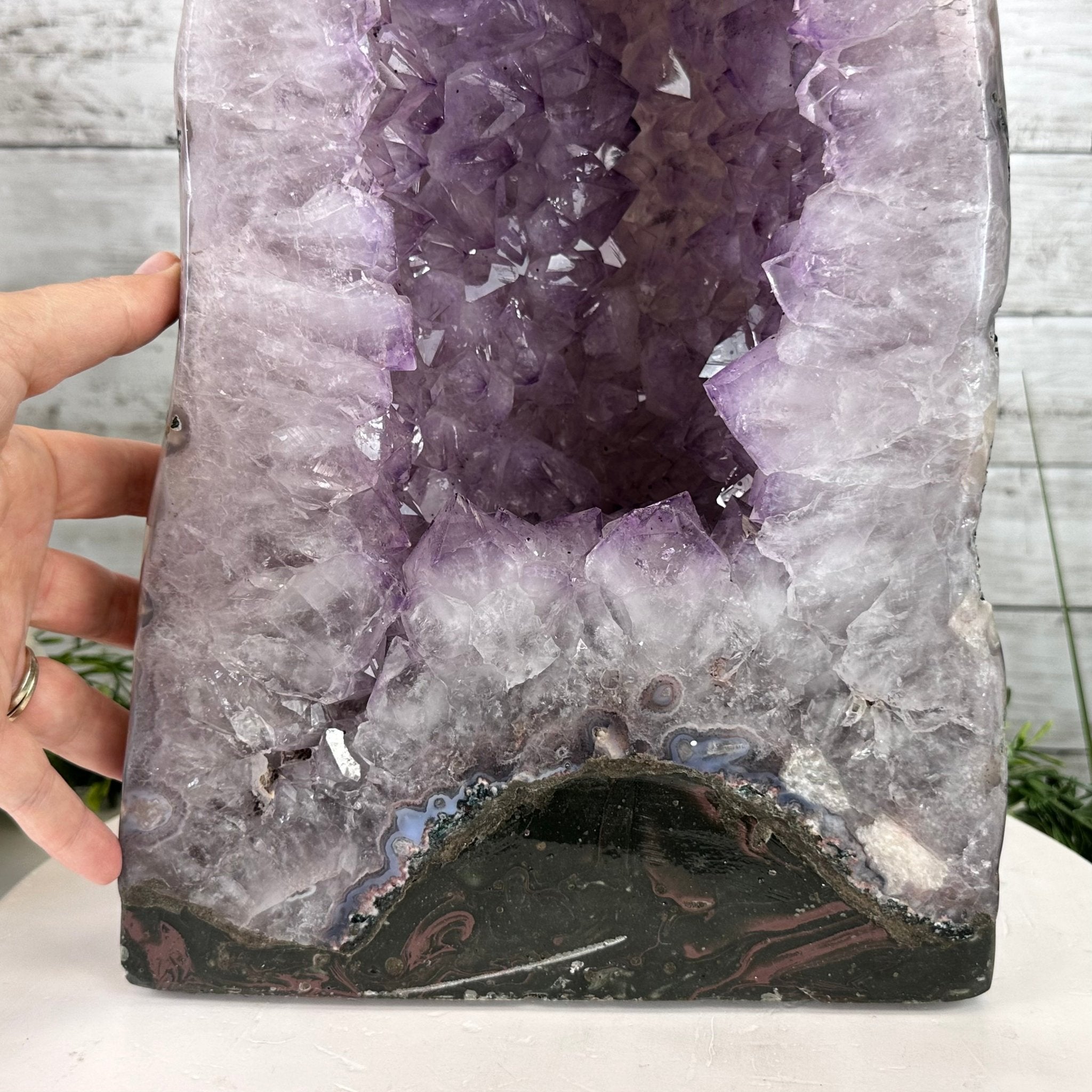 Standard Plus Quality Polished Brazilian Amethyst Cathedral, 46.1 lbs & 17.5" tall Model #5602-0192 by Brazil Gems - Brazil GemsBrazil GemsStandard Plus Quality Polished Brazilian Amethyst Cathedral, 46.1 lbs & 17.5" tall Model #5602-0192 by Brazil GemsPolished Cathedrals5602-0192