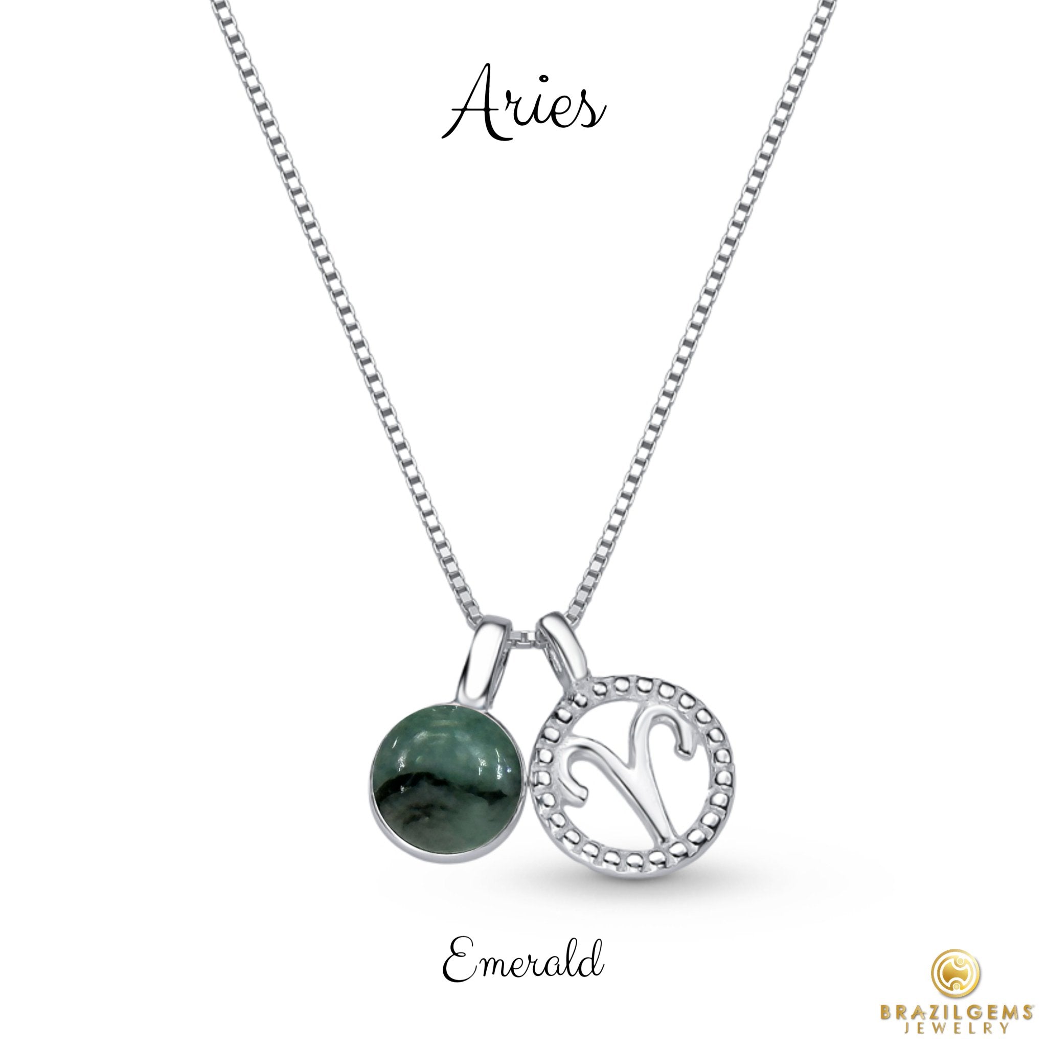 Aries stone necklace discount