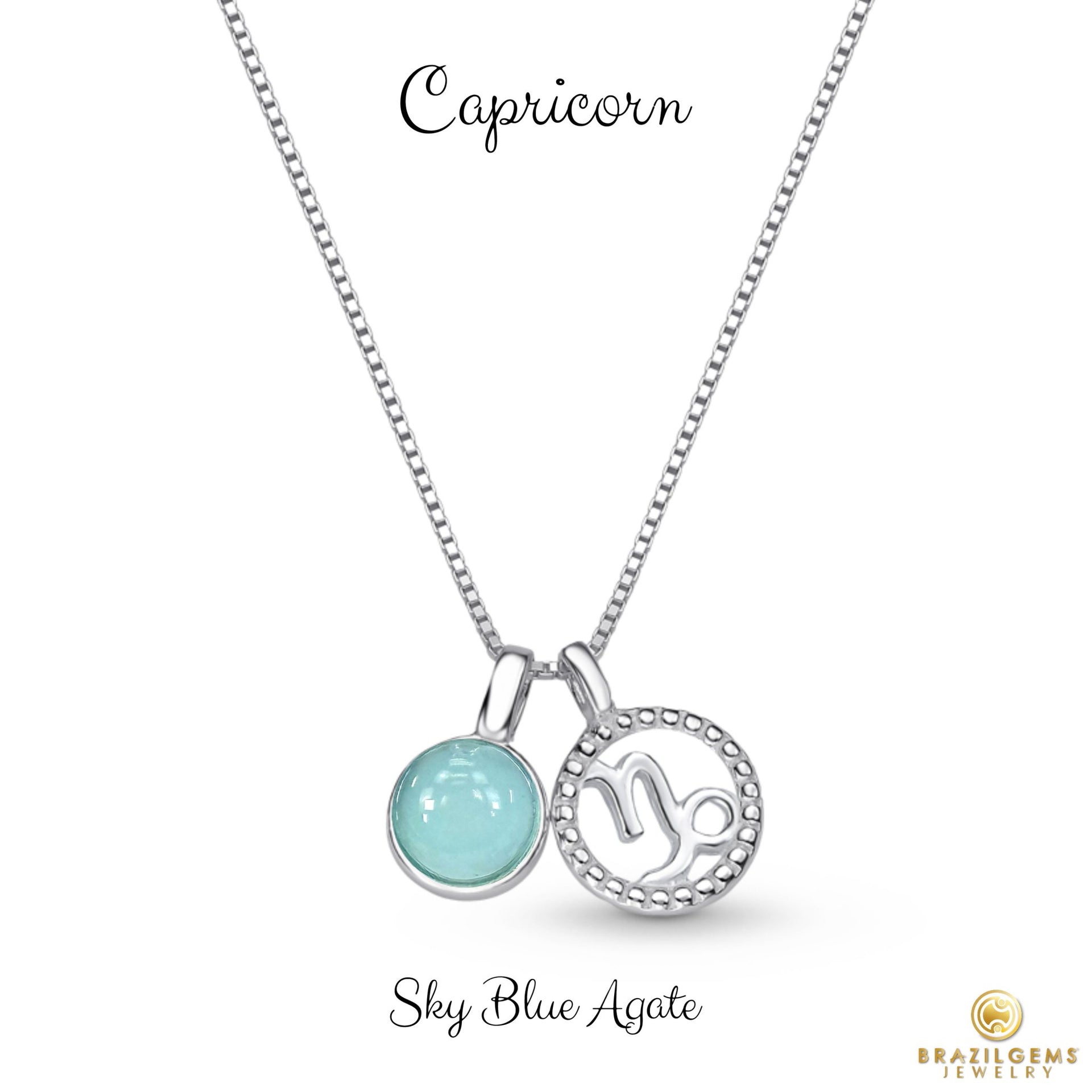 Zodiac Sign Capricorn Pendant Silver Sterling Silver Capricorn