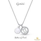 Sterling Silver Gemini Zodiac Pendant Necklace w/ Natural Gemstones - Brazil GemsBrazil GemsSterling Silver Gemini Zodiac Pendant Necklace w/ Natural GemstonesNecklace12SS9600