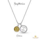 Sterling Silver Sagittarius Zodiac Pendant Necklace w/ Natural Gemstones - Brazil GemsBrazil GemsSterling Silver Sagittarius Zodiac Pendant Necklace w/ Natural GemstonesNecklace12SS9606 - 107