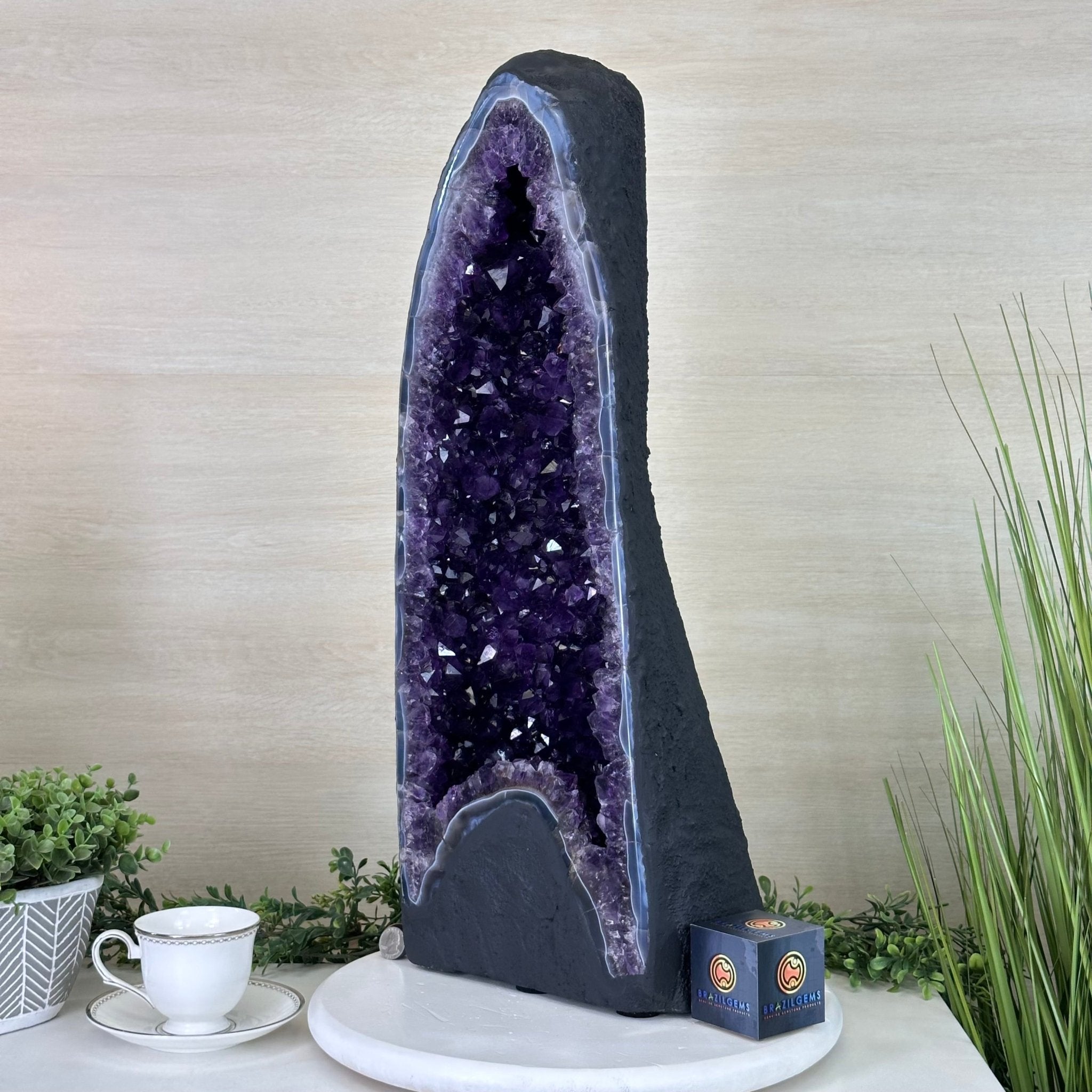 Super Quality Amethyst Cathedral, 59.4 lbs & 26.6" Tall #5601 - 1470 - Brazil GemsBrazil GemsSuper Quality Amethyst Cathedral, 59.4 lbs & 26.6" Tall #5601 - 1470Cathedrals5601 - 1470