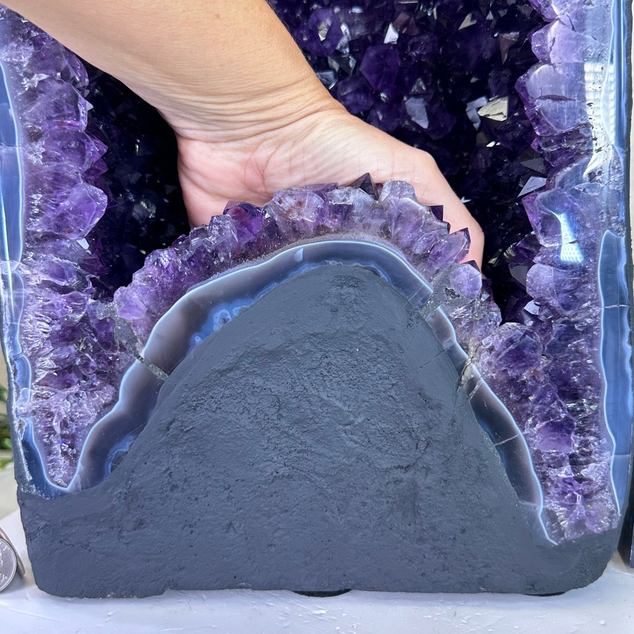 Super Quality Amethyst Cathedral, 59.4 lbs & 26.6" Tall #5601 - 1470 - Brazil GemsBrazil GemsSuper Quality Amethyst Cathedral, 59.4 lbs & 26.6" Tall #5601 - 1470Cathedrals5601 - 1470