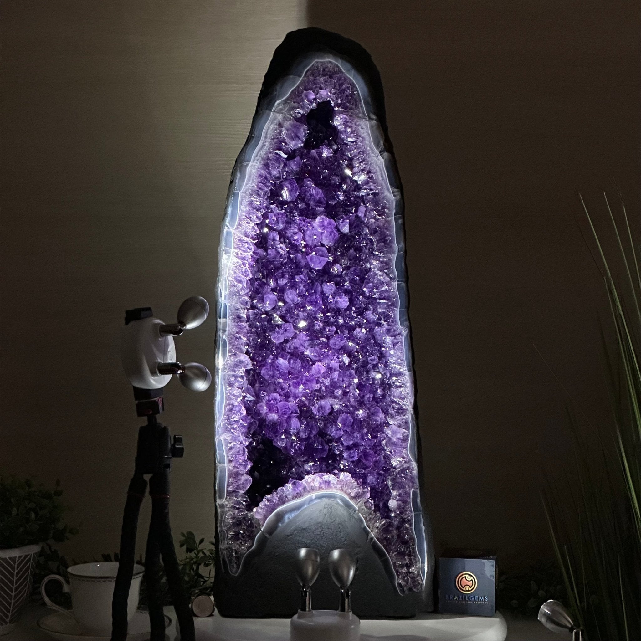 Super Quality Amethyst Cathedral, 59.4 lbs & 26.6" Tall #5601 - 1470 - Brazil GemsBrazil GemsSuper Quality Amethyst Cathedral, 59.4 lbs & 26.6" Tall #5601 - 1470Cathedrals5601 - 1470