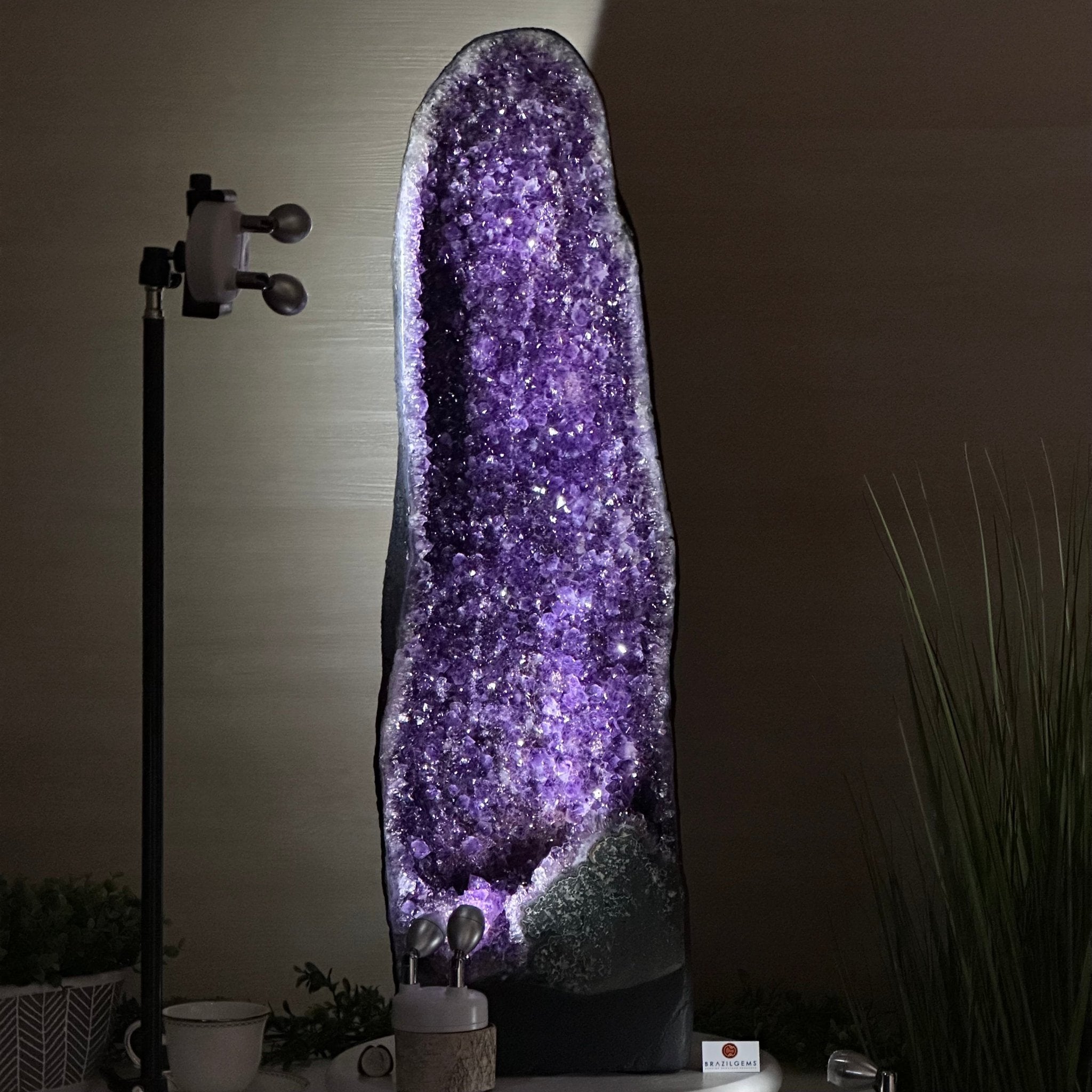 Super Quality Amethyst Cathedral, 86.4 lbs & 33.5" Tall #5601 - 1471 - Brazil GemsBrazil GemsSuper Quality Amethyst Cathedral, 86.4 lbs & 33.5" Tall #5601 - 1471Cathedrals5601 - 1471