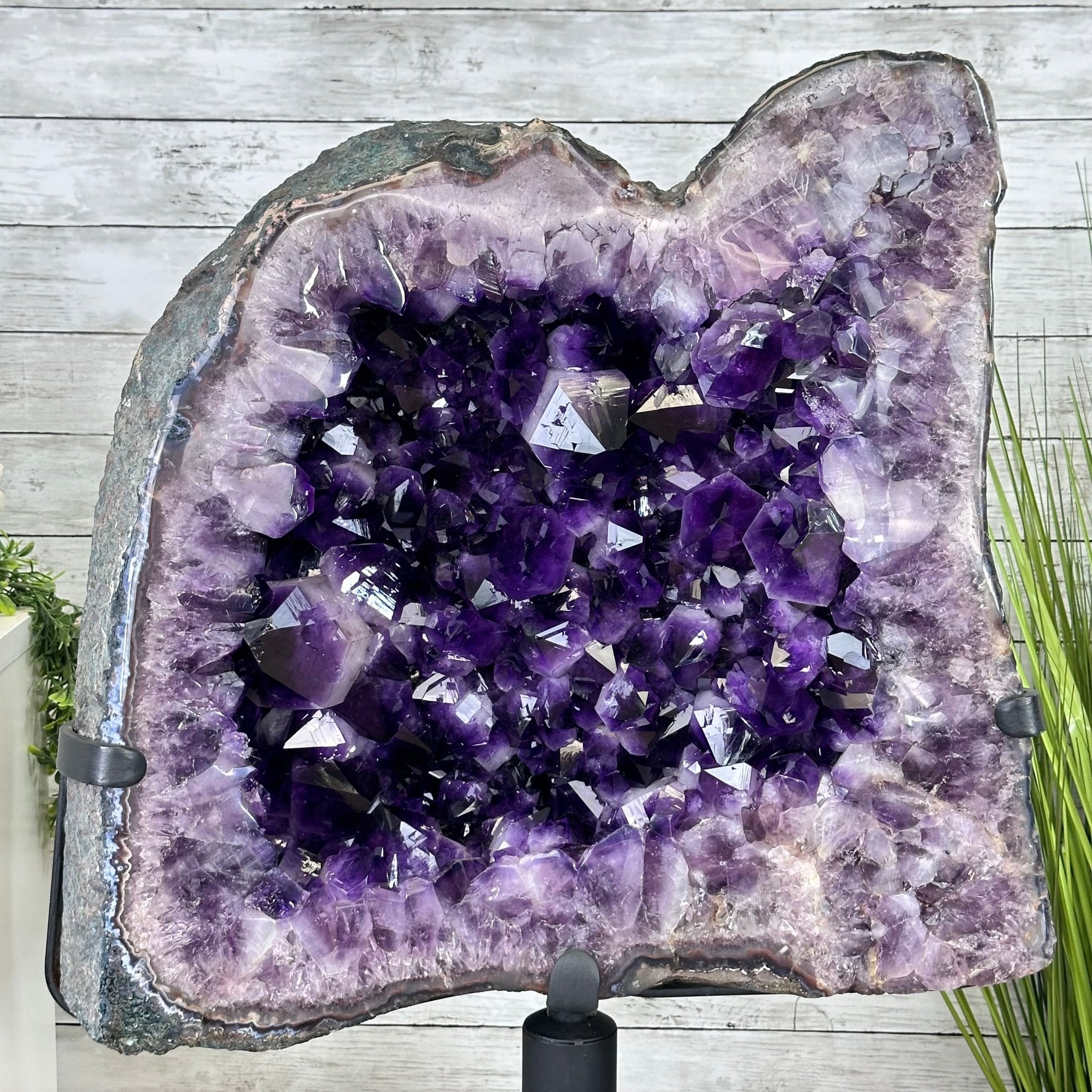 Amethyst Freeform Crystal Cluster on Rotating Stand #5492