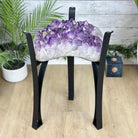 Super Quality Amethyst Geode Side Table, 46.2 lbs, 21.7" Tall #1384-0037 - Brazil GemsBrazil GemsSuper Quality Amethyst Geode Side Table, 46.2 lbs, 21.7" Tall #1384-0037Tables: Side1384-0037