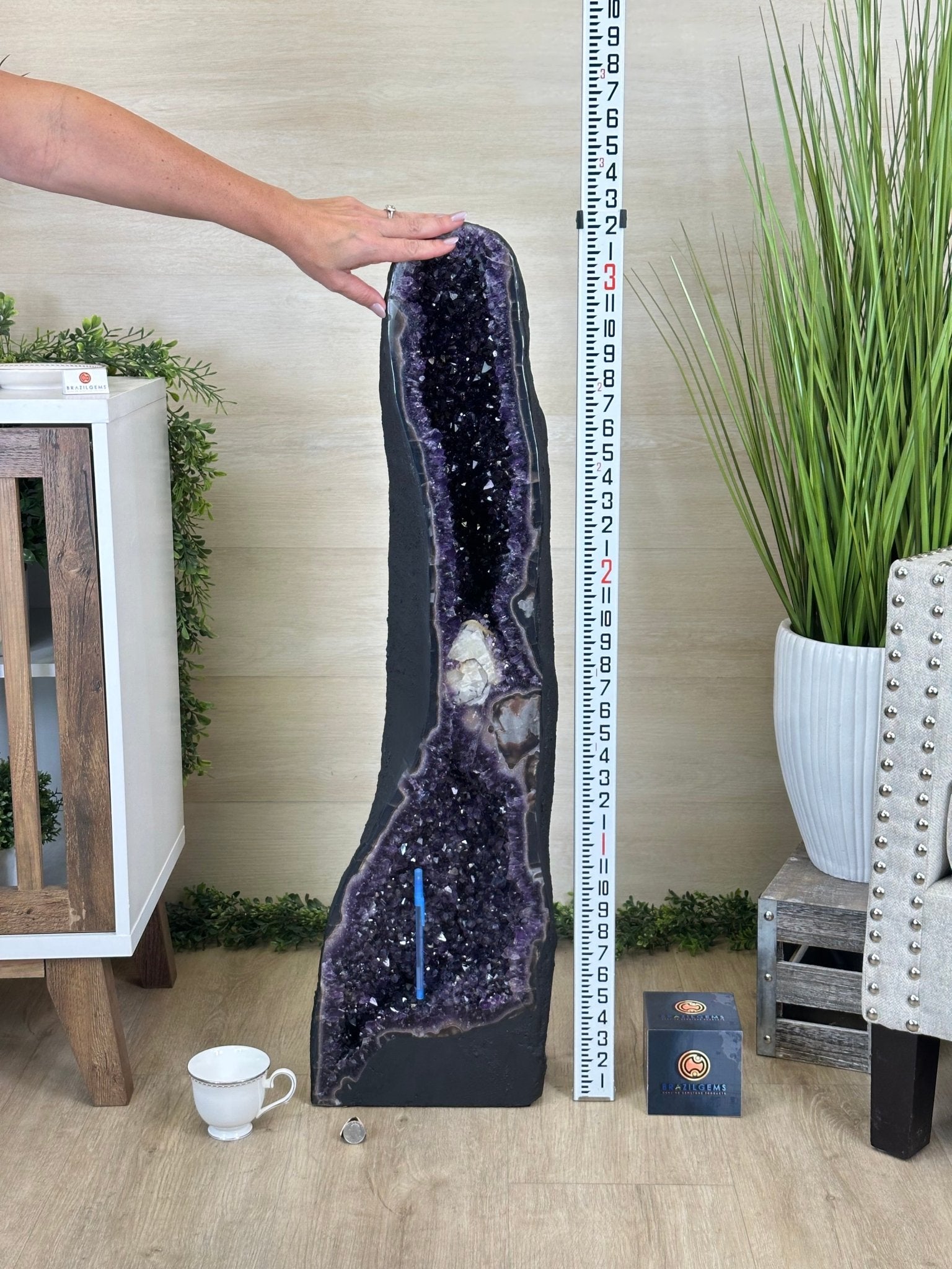 Super Quality Brazilian Amethyst Cathedral, 101.4 lbs & 3 Feet 2 Inches Tall #5601 - 1487 - Brazil GemsBrazil GemsSuper Quality Brazilian Amethyst Cathedral, 101.4 lbs & 3 Feet 2 Inches Tall #5601 - 1487Cathedrals5601 - 1487