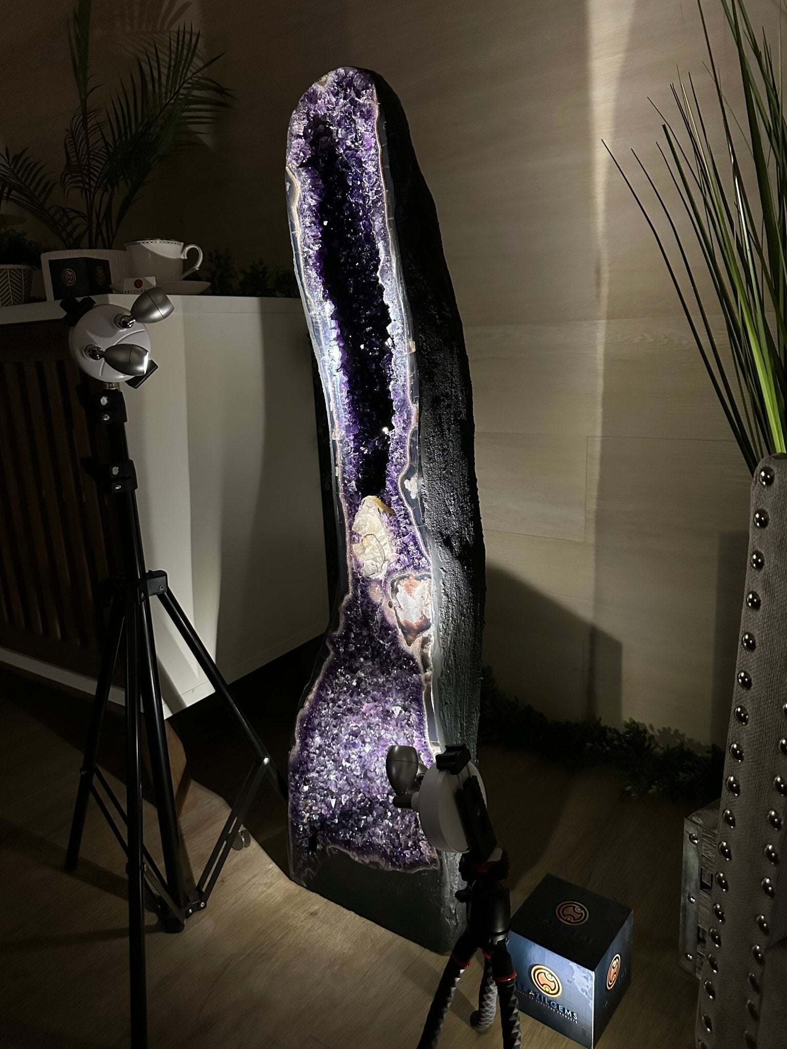 Super Quality Brazilian Amethyst Cathedral, 101.4 lbs & 3 Feet 2 Inches Tall #5601 - 1487 - Brazil GemsBrazil GemsSuper Quality Brazilian Amethyst Cathedral, 101.4 lbs & 3 Feet 2 Inches Tall #5601 - 1487Cathedrals5601 - 1487