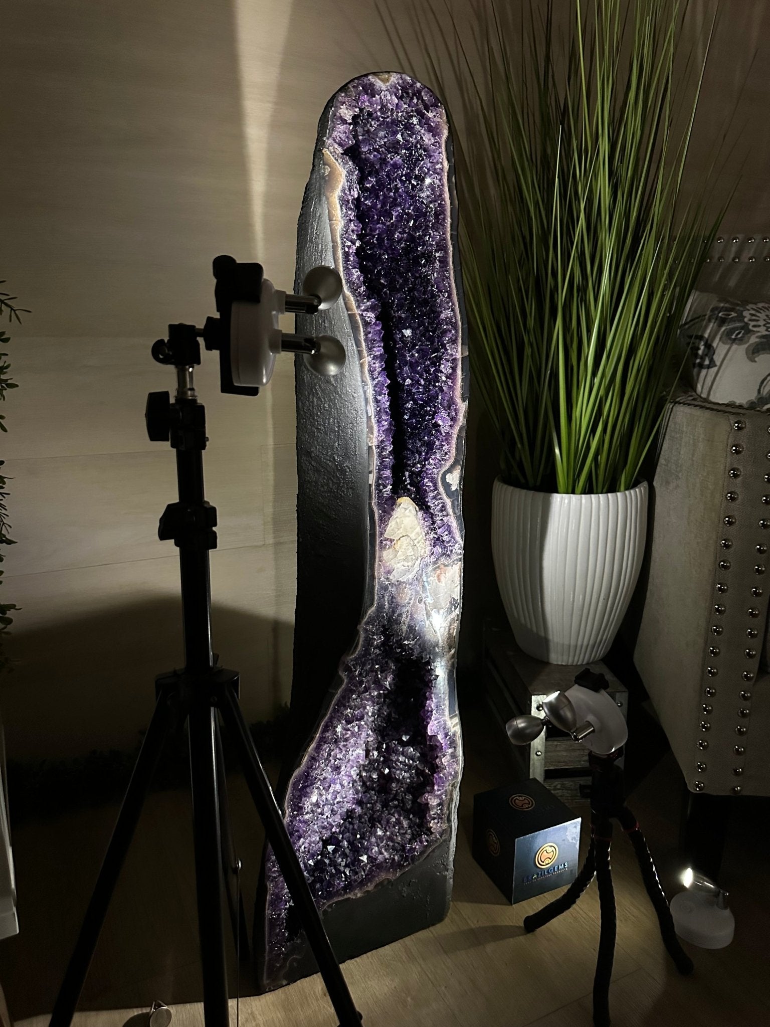 Super Quality Brazilian Amethyst Cathedral, 101.4 lbs & 3 Feet 2 Inches Tall #5601 - 1487 - Brazil GemsBrazil GemsSuper Quality Brazilian Amethyst Cathedral, 101.4 lbs & 3 Feet 2 Inches Tall #5601 - 1487Cathedrals5601 - 1487