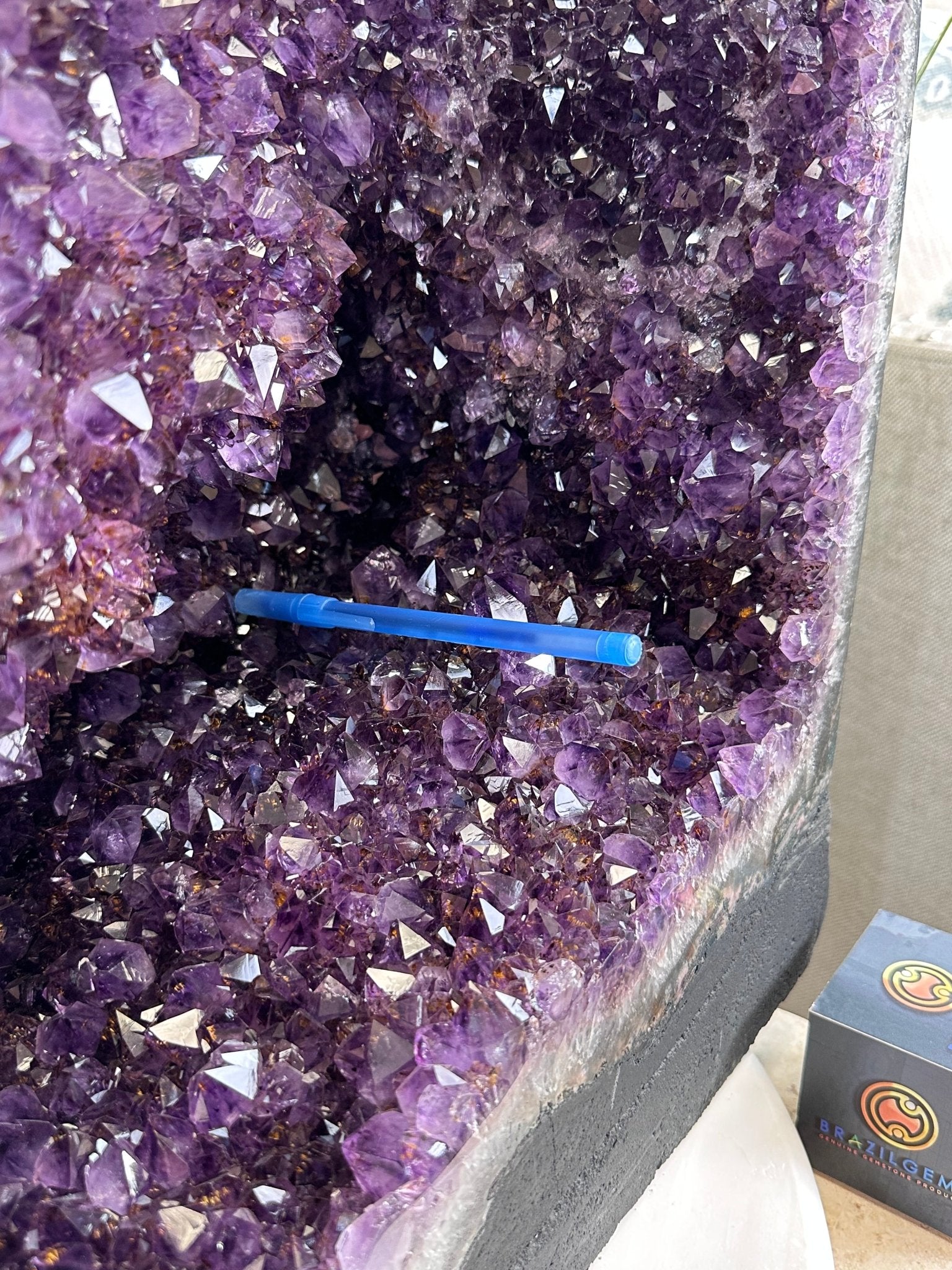 Super Quality Brazilian Amethyst Cathedral, 116.8 lbs & 27" Tall, Model #5601-1301 by Brazil Gems - Brazil GemsBrazil GemsSuper Quality Brazilian Amethyst Cathedral, 116.8 lbs & 27" Tall, Model #5601-1301 by Brazil GemsCathedrals5601-1301