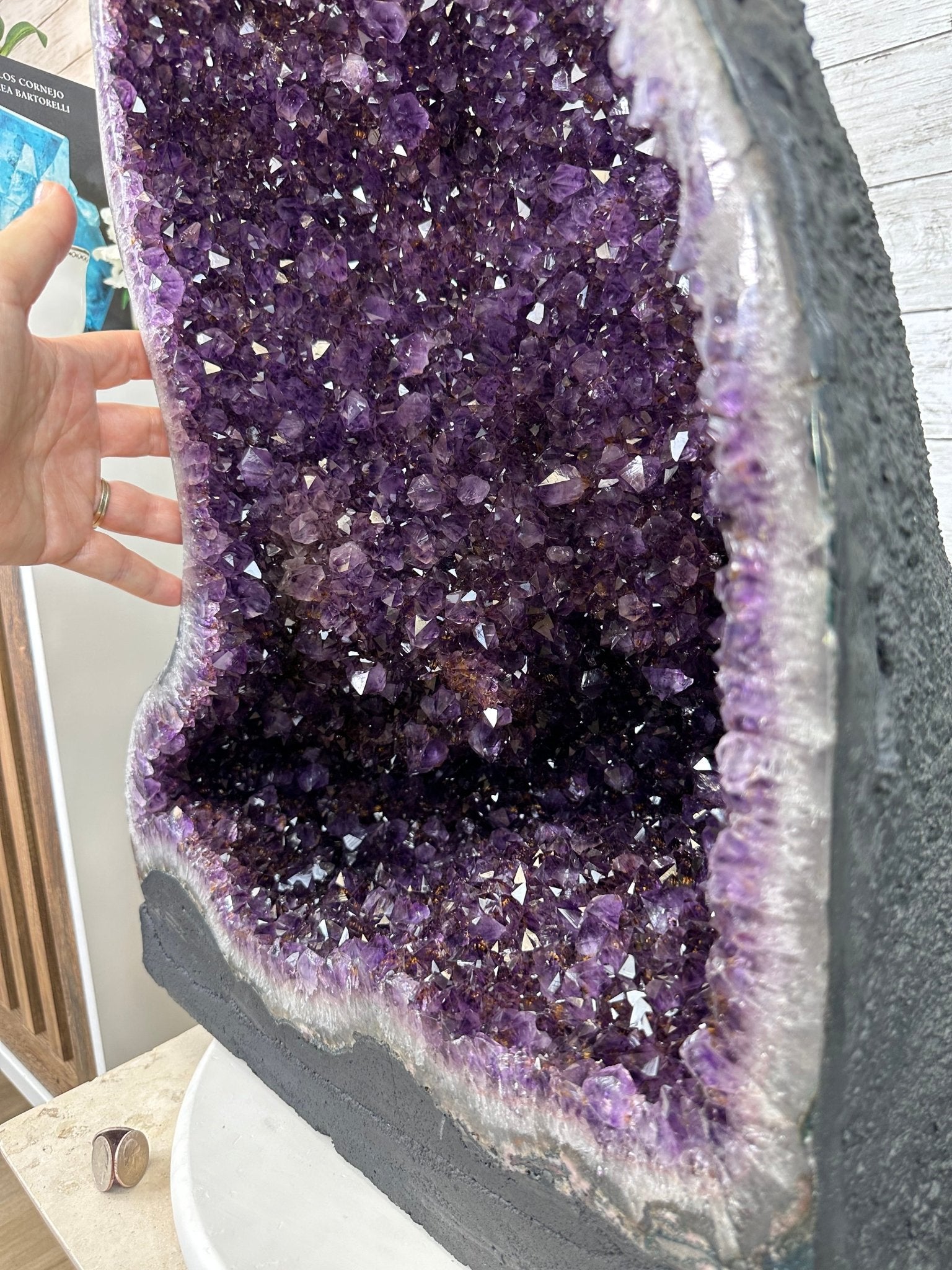 Super Quality Brazilian Amethyst Cathedral, 116.8 lbs & 27" Tall, Model #5601-1301 by Brazil Gems - Brazil GemsBrazil GemsSuper Quality Brazilian Amethyst Cathedral, 116.8 lbs & 27" Tall, Model #5601-1301 by Brazil GemsCathedrals5601-1301