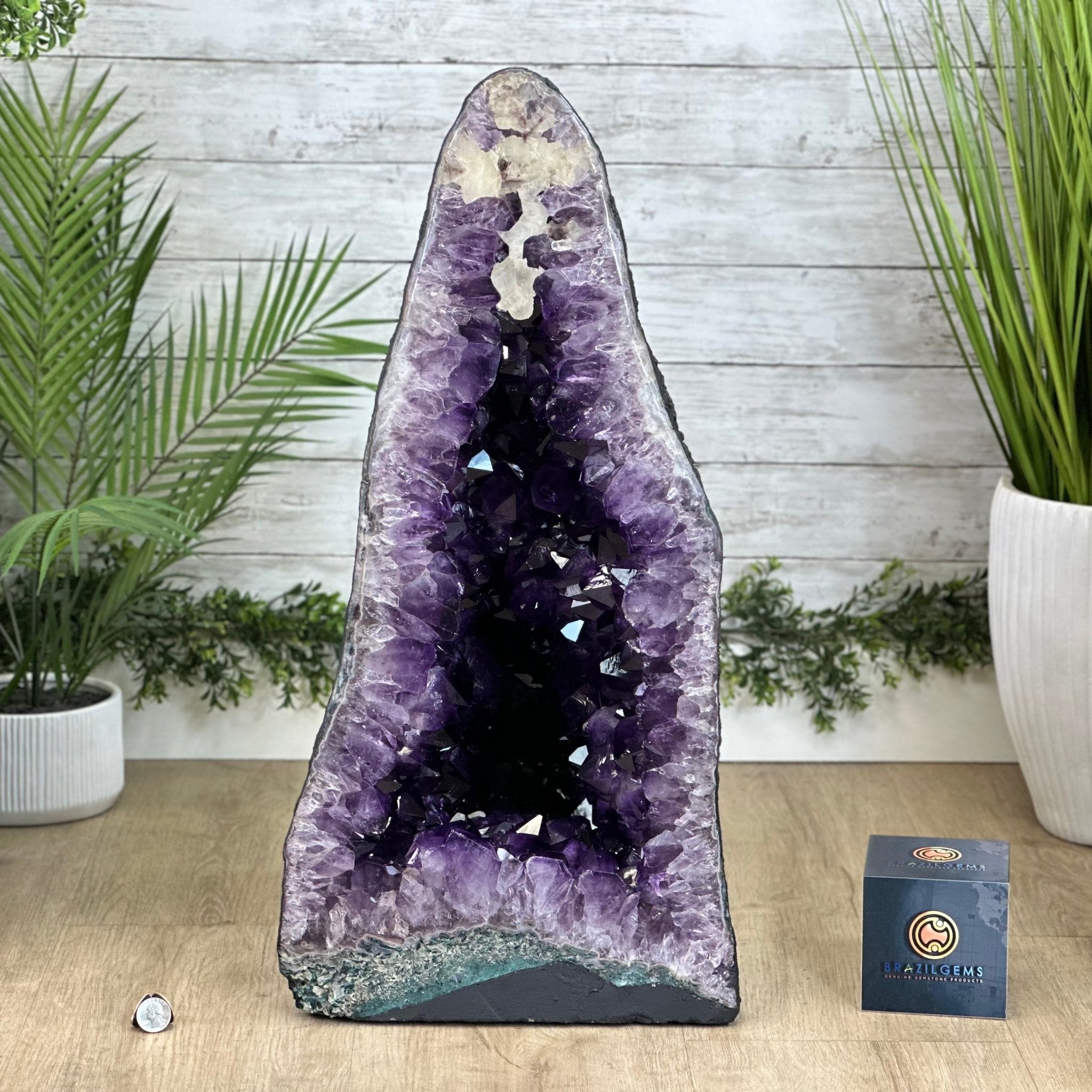 Super Quality Brazilian Amethyst Cathedral, 119.2 lbs & 26.1" Tall #5601 - 1329 - Brazil GemsBrazil GemsSuper Quality Brazilian Amethyst Cathedral, 119.2 lbs & 26.1" Tall #5601 - 1329Cathedrals5601 - 1329