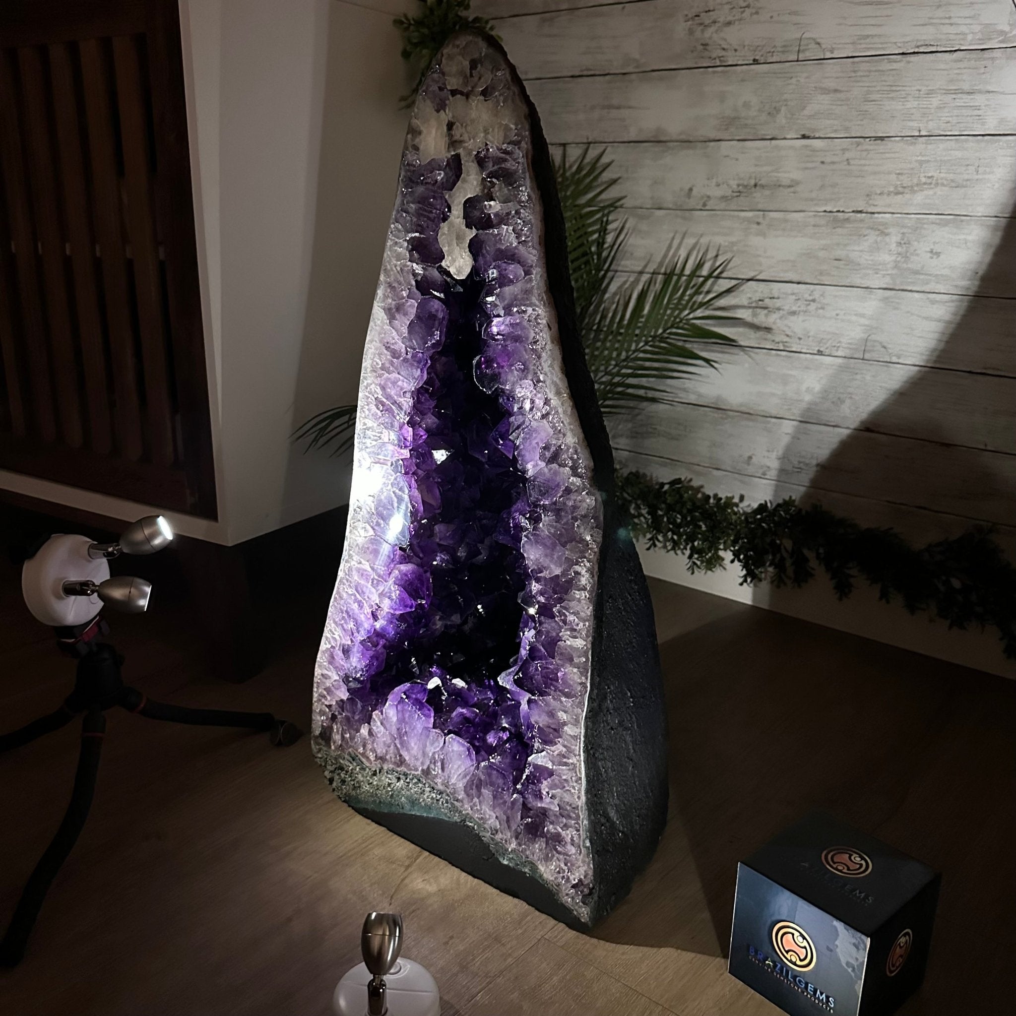 Super Quality Brazilian Amethyst Cathedral, 119.2 lbs & 26.1" Tall #5601 - 1329 - Brazil GemsBrazil GemsSuper Quality Brazilian Amethyst Cathedral, 119.2 lbs & 26.1" Tall #5601 - 1329Cathedrals5601 - 1329