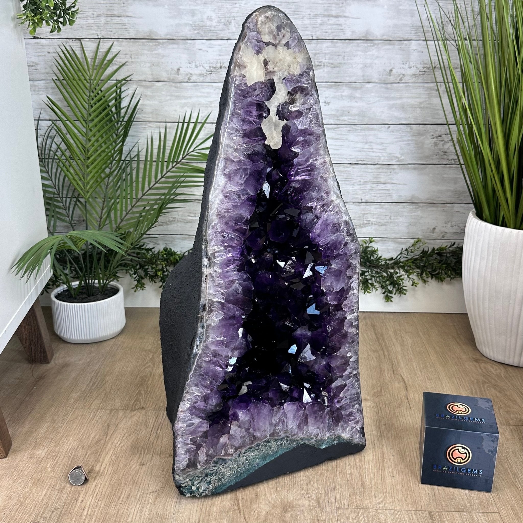 Super Quality Brazilian Amethyst Cathedral, 119.2 lbs & 26.1" Tall #5601 - 1329 - Brazil GemsBrazil GemsSuper Quality Brazilian Amethyst Cathedral, 119.2 lbs & 26.1" Tall #5601 - 1329Cathedrals5601 - 1329