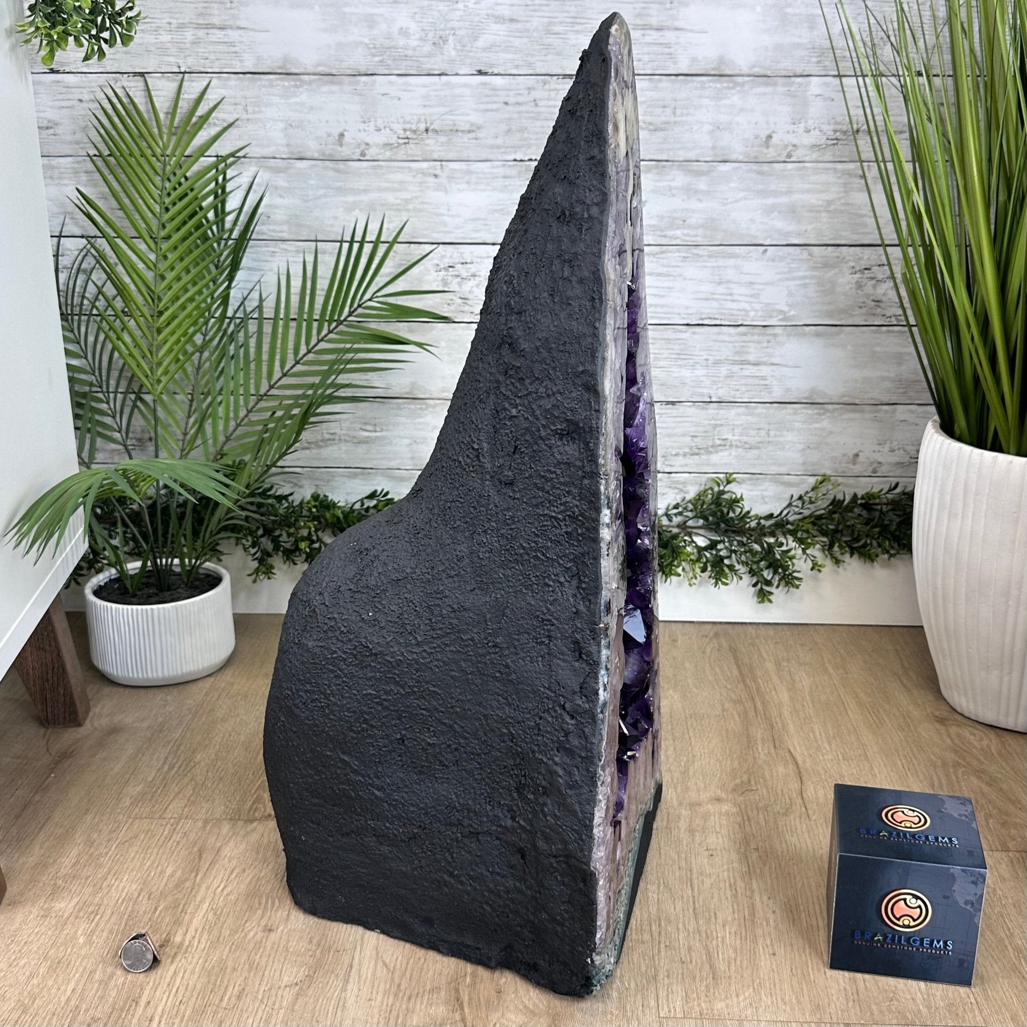 Super Quality Brazilian Amethyst Cathedral, 119.2 lbs & 26.1" Tall #5601 - 1329 - Brazil GemsBrazil GemsSuper Quality Brazilian Amethyst Cathedral, 119.2 lbs & 26.1" Tall #5601 - 1329Cathedrals5601 - 1329