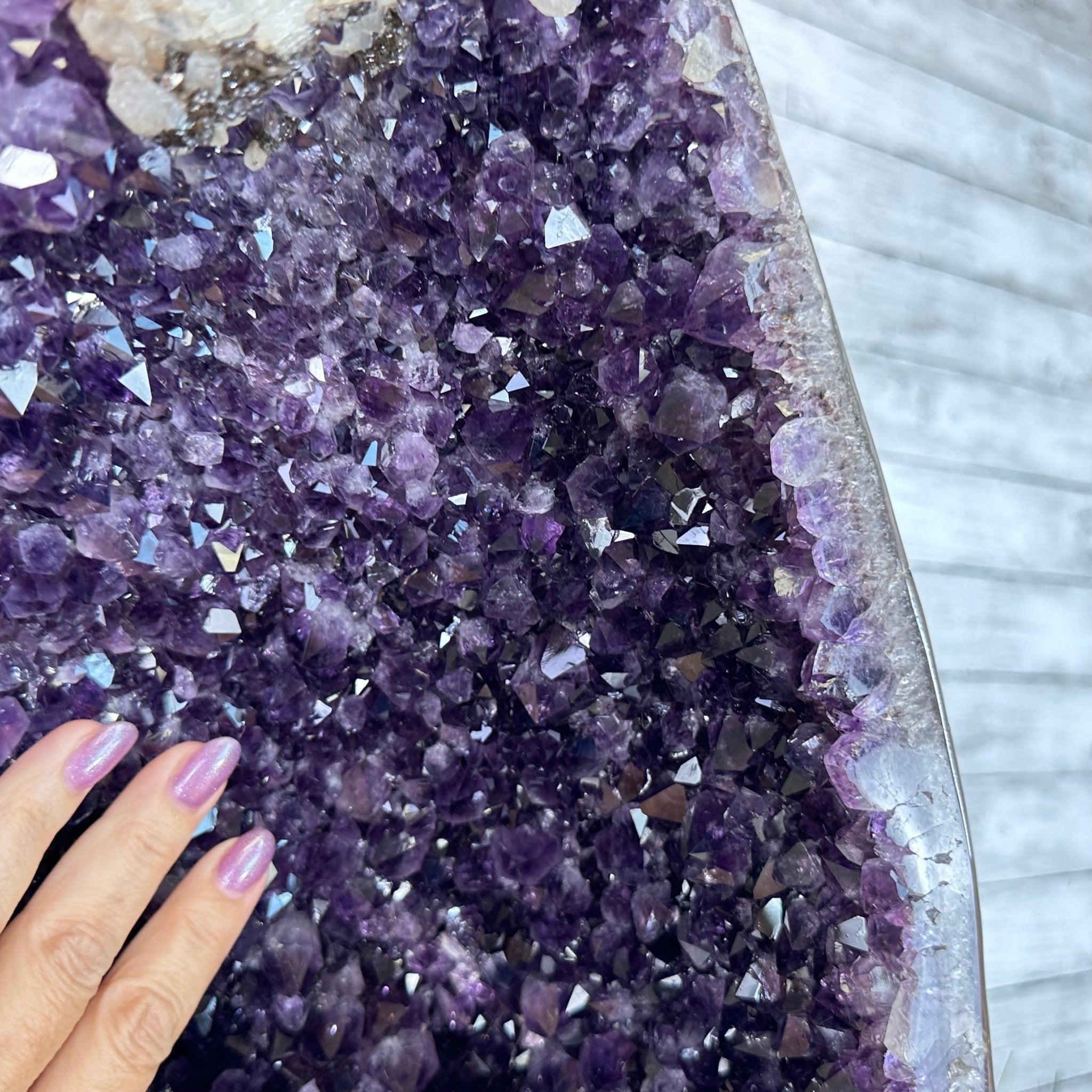 Super Quality Brazilian Amethyst Cathedral, 124.3 lbs & 27.2" Tall #5601 - 1263 - Brazil GemsBrazil GemsSuper Quality Brazilian Amethyst Cathedral, 124.3 lbs & 27.2" Tall #5601 - 1263Cathedrals5601 - 1263