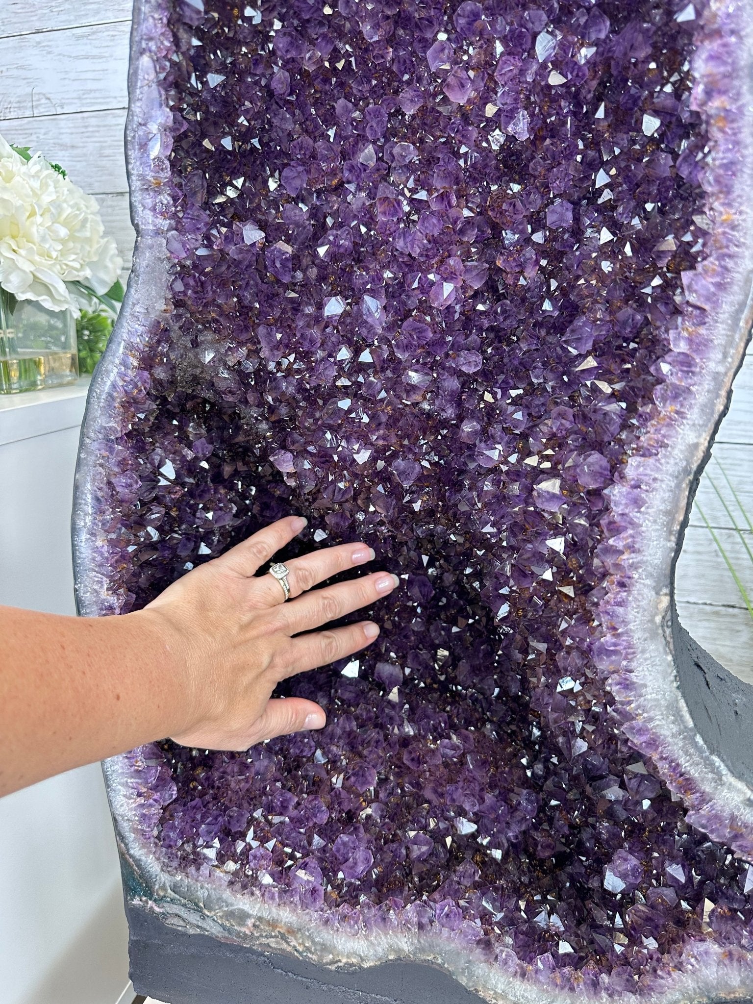 Super Quality Brazilian Amethyst Cathedral, 132 lbs & 28.4" Tall, Model #5601-1302 by Brazil Gems - Brazil GemsBrazil GemsSuper Quality Brazilian Amethyst Cathedral, 132 lbs & 28.4" Tall, Model #5601-1302 by Brazil GemsCathedrals5601-1302