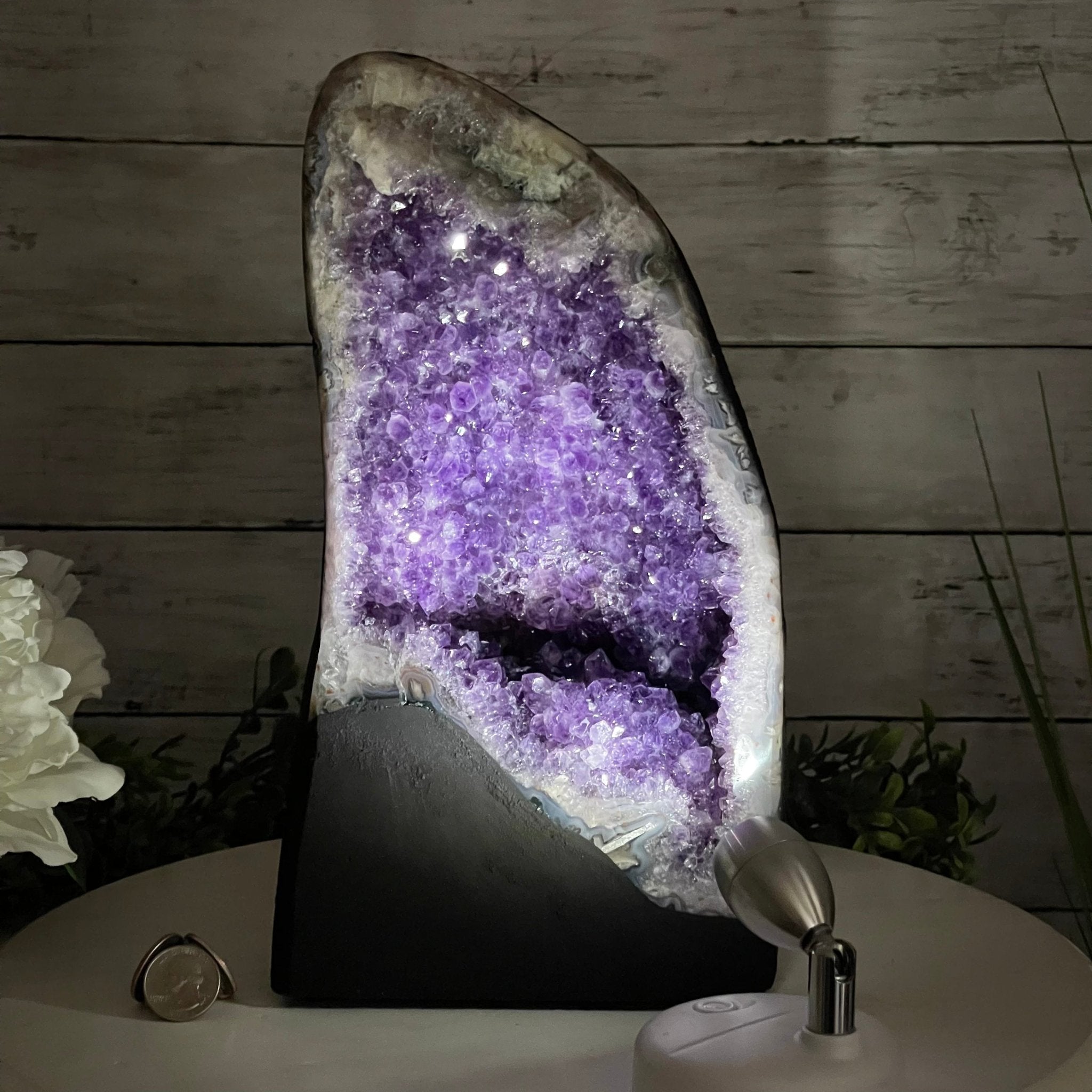Super Quality Brazilian Amethyst Cathedral, 13.8 lbs & 12" Tall #5601-1024 by Brazil Gems - Brazil GemsBrazil GemsSuper Quality Brazilian Amethyst Cathedral, 13.8 lbs & 12" Tall #5601-1024 by Brazil GemsCathedrals5601-1024