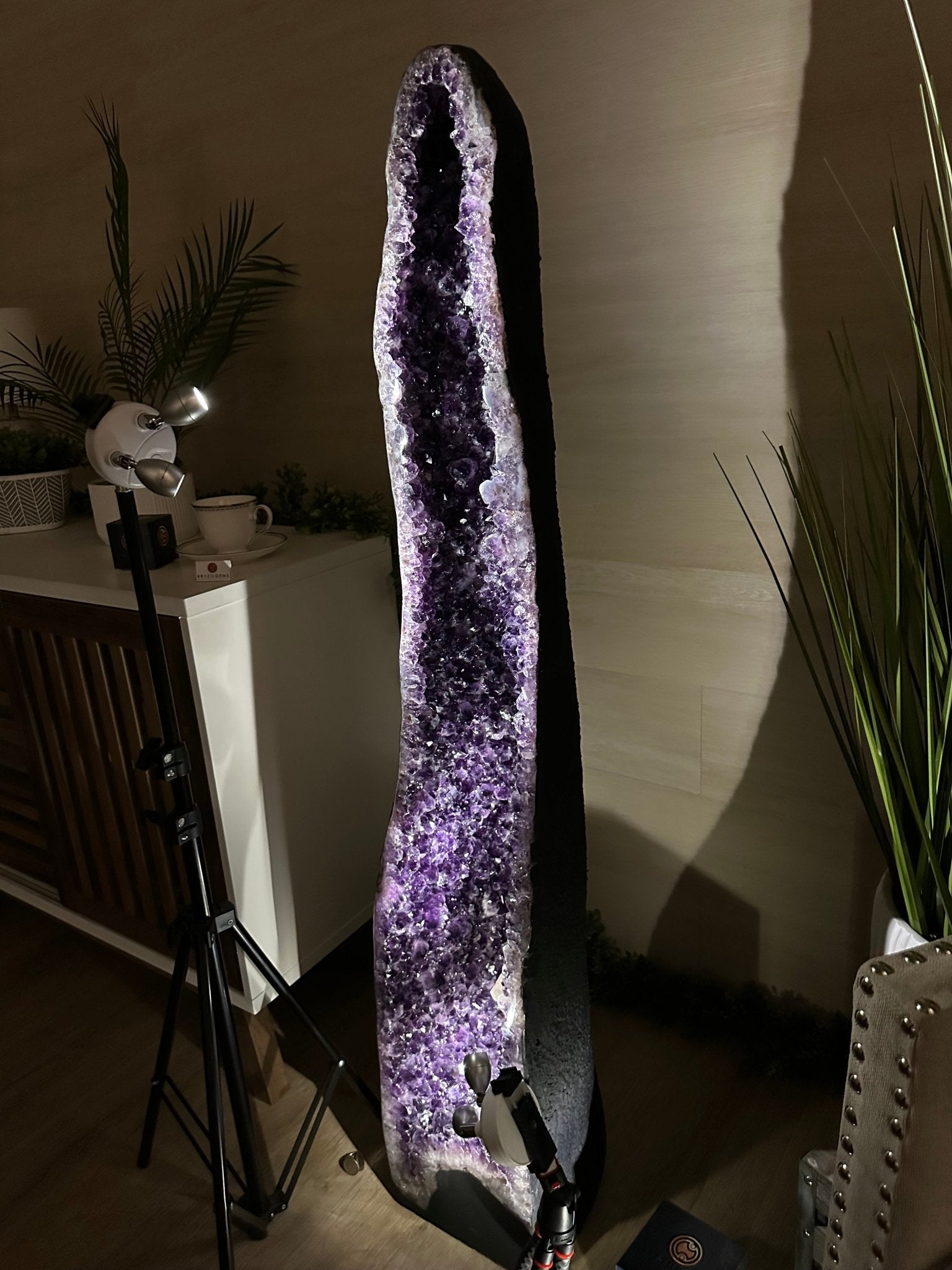 Super Quality Brazilian Amethyst Cathedral, 145.5 lbs & 4 Feet 2.8 Inches Tall #5601 - 1480 - Brazil GemsBrazil GemsSuper Quality Brazilian Amethyst Cathedral, 145.5 lbs & 4 Feet 2.8 Inches Tall #5601 - 1480Cathedrals5601 - 1480