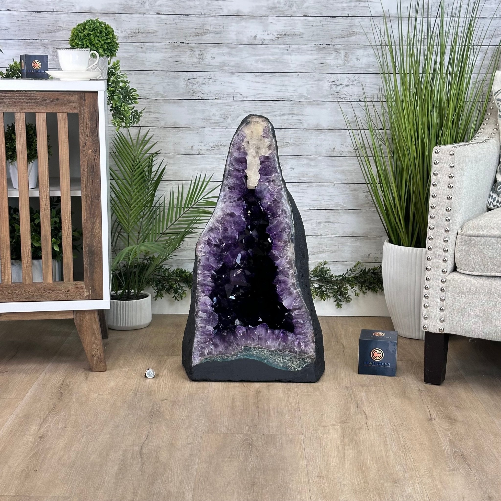 Super Quality Brazilian Amethyst Cathedral, 160.7 lbs & 28.1" Tall #5601 - 1330 - Brazil GemsBrazil GemsSuper Quality Brazilian Amethyst Cathedral, 160.7 lbs & 28.1" Tall #5601 - 1330Cathedrals5601 - 1330