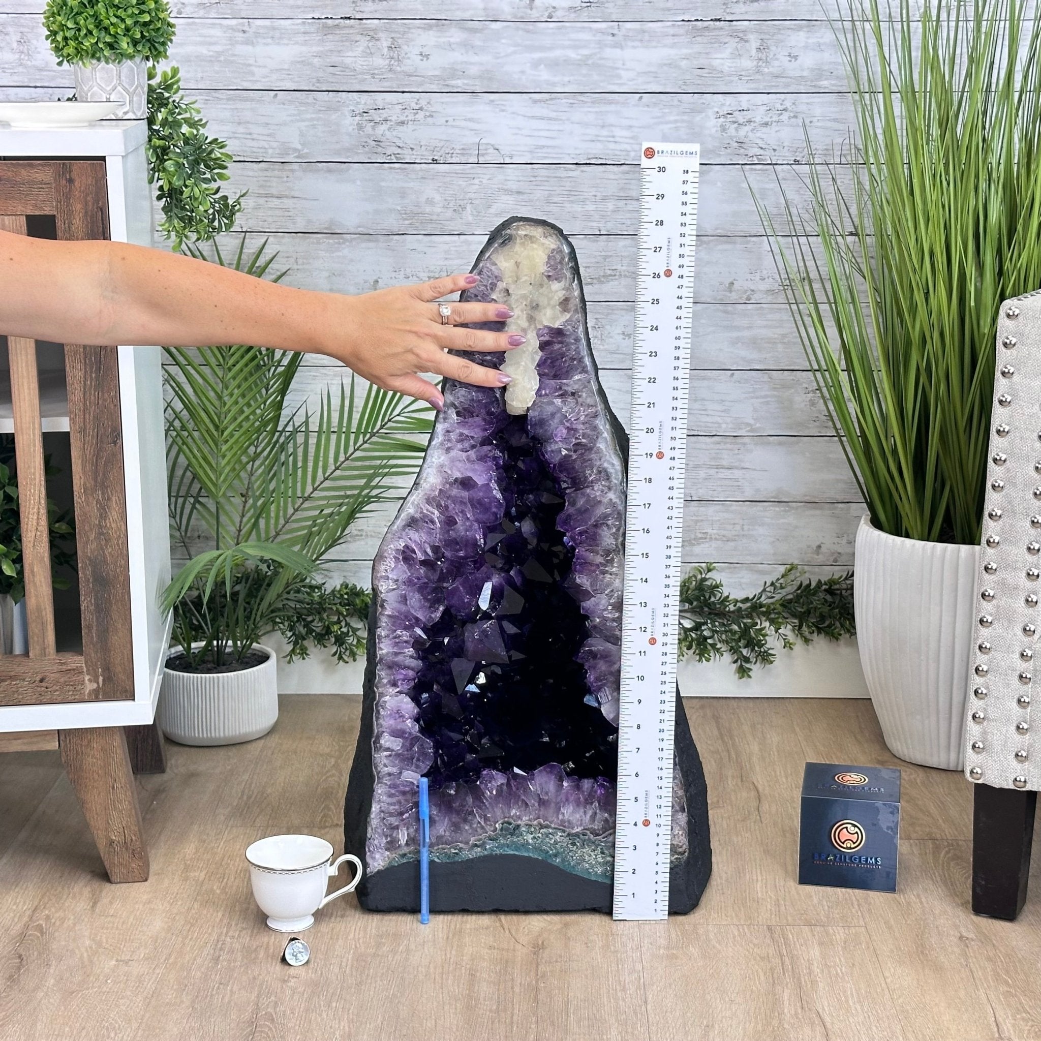 Super Quality Brazilian Amethyst Cathedral, 160.7 lbs & 28.1" Tall #5601 - 1330 - Brazil GemsBrazil GemsSuper Quality Brazilian Amethyst Cathedral, 160.7 lbs & 28.1" Tall #5601 - 1330Cathedrals5601 - 1330