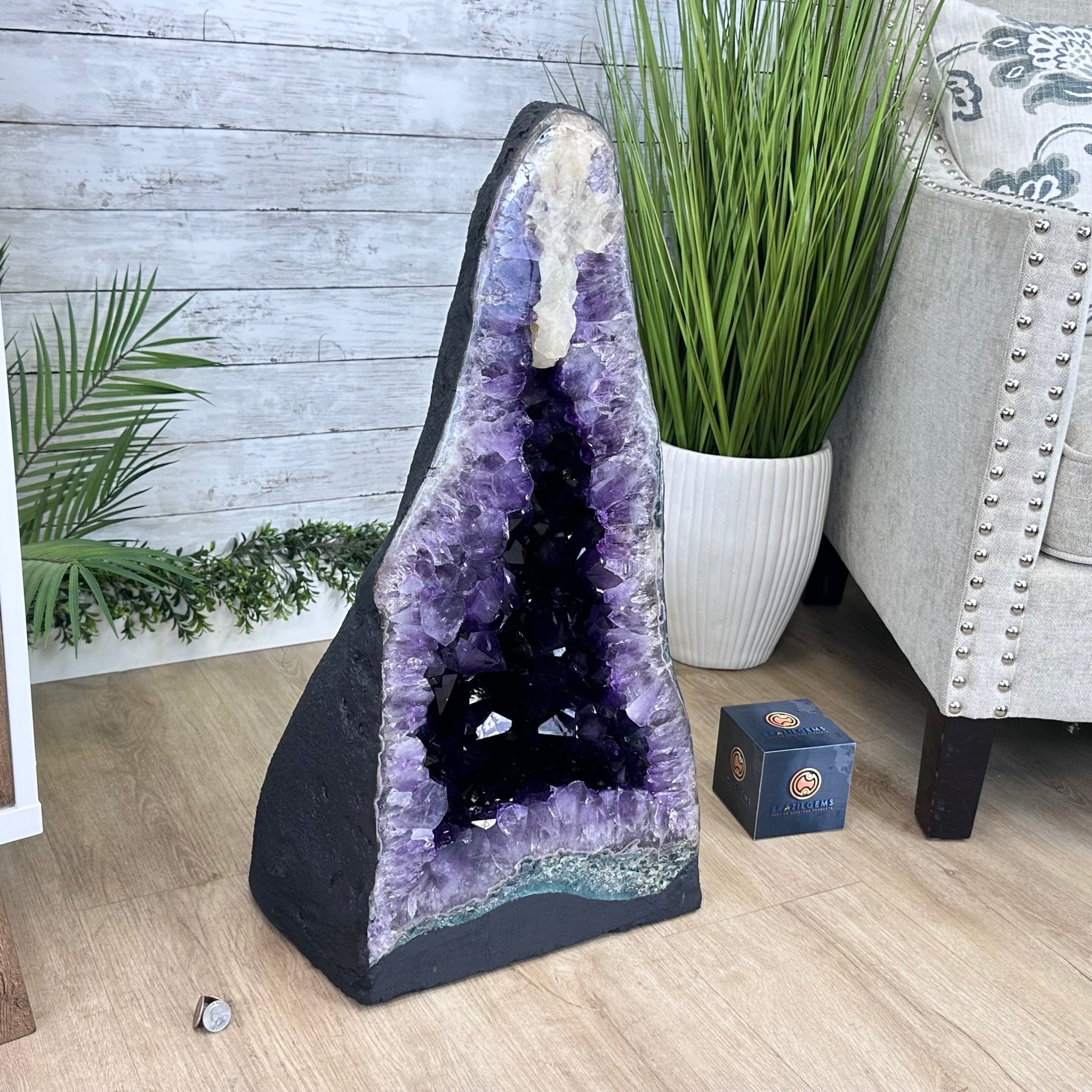 Super Quality Brazilian Amethyst Cathedral, 160.7 lbs & 28.1" Tall #5601 - 1330 - Brazil GemsBrazil GemsSuper Quality Brazilian Amethyst Cathedral, 160.7 lbs & 28.1" Tall #5601 - 1330Cathedrals5601 - 1330