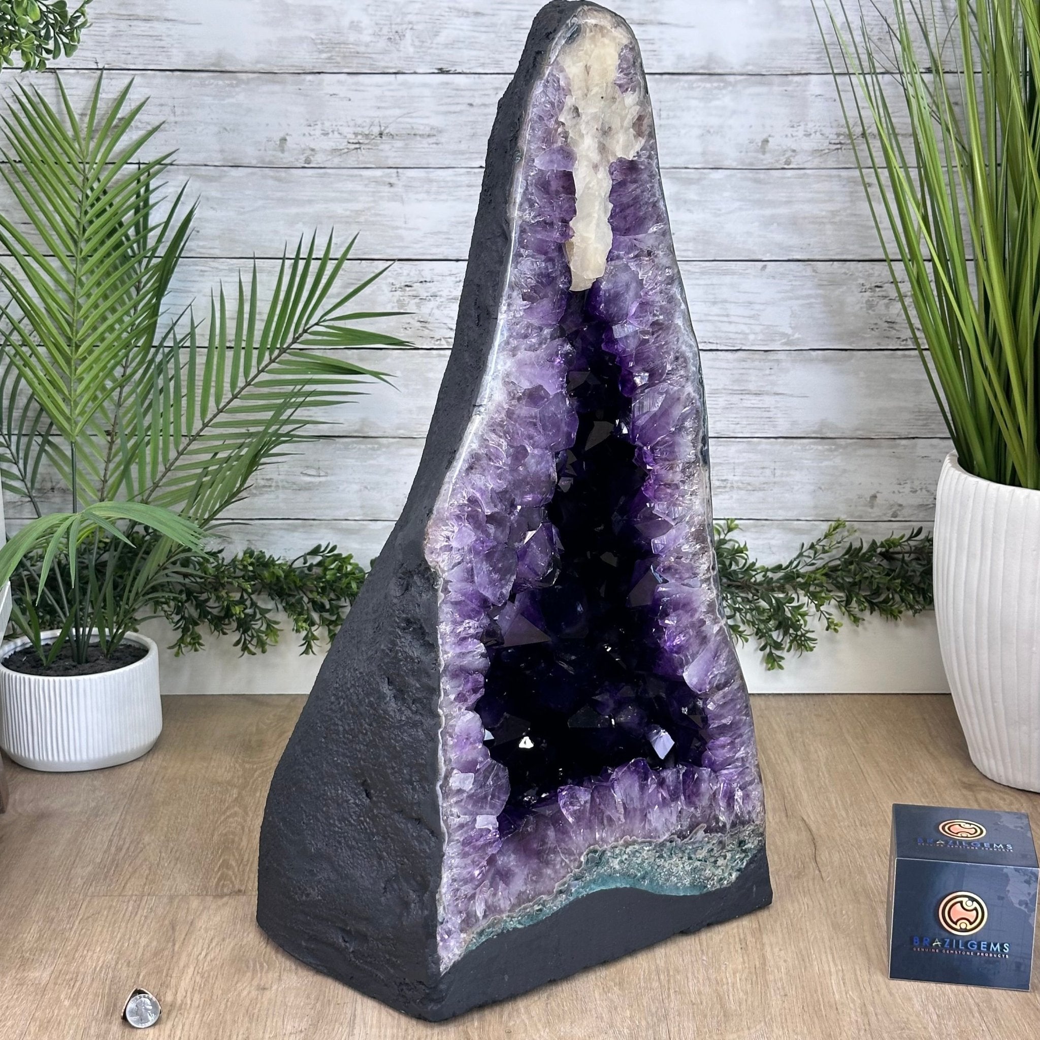 Super Quality Brazilian Amethyst Cathedral, 160.7 lbs & 28.1" Tall #5601 - 1330 - Brazil GemsBrazil GemsSuper Quality Brazilian Amethyst Cathedral, 160.7 lbs & 28.1" Tall #5601 - 1330Cathedrals5601 - 1330