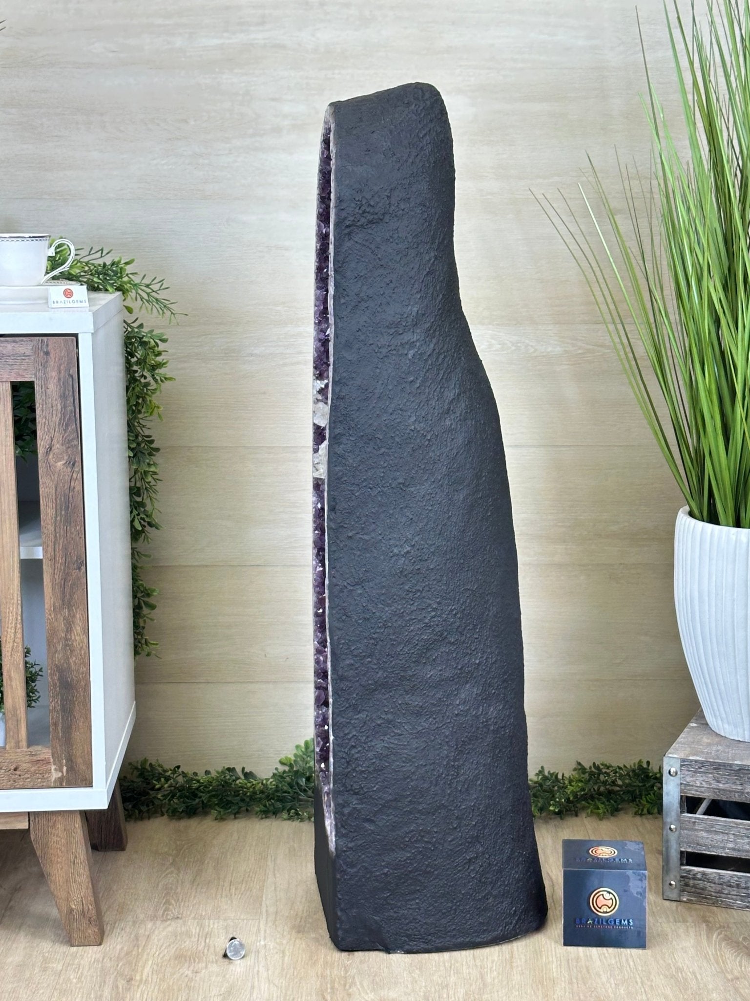 Super Quality Brazilian Amethyst Cathedral, 163.2 lbs & 3 Feet 6 Inches Tall #5601 - 1483 - Brazil GemsBrazil GemsSuper Quality Brazilian Amethyst Cathedral, 163.2 lbs & 3 Feet 6 Inches Tall #5601 - 1483Cathedrals5601 - 1483