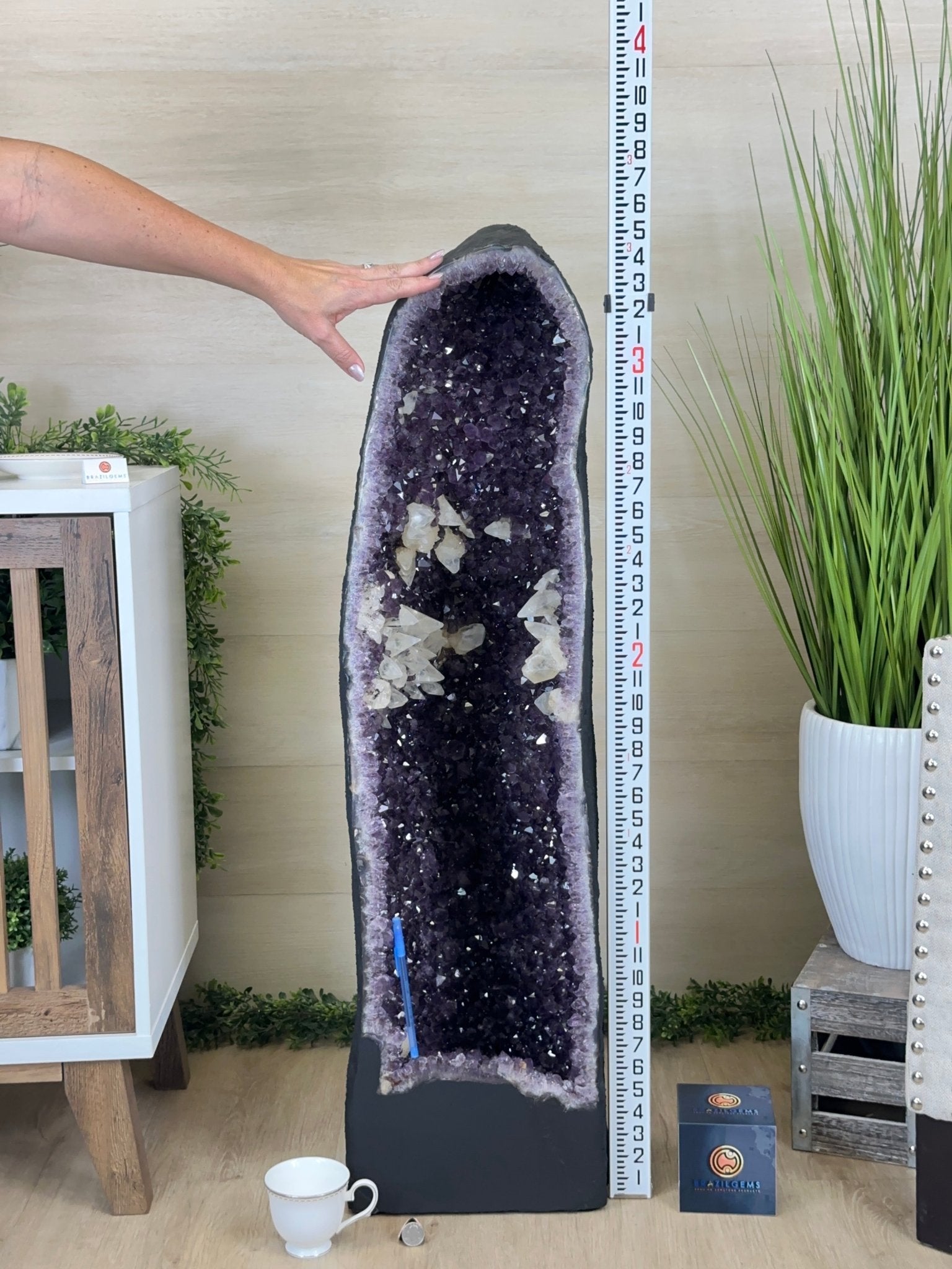 Super Quality Brazilian Amethyst Cathedral, 163.2 lbs & 3 Feet 6 Inches Tall #5601 - 1483 - Brazil GemsBrazil GemsSuper Quality Brazilian Amethyst Cathedral, 163.2 lbs & 3 Feet 6 Inches Tall #5601 - 1483Cathedrals5601 - 1483