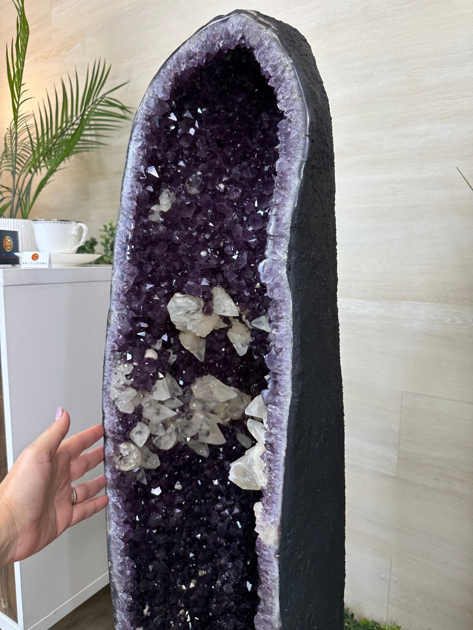 Super Quality Brazilian Amethyst Cathedral, 163.2 lbs & 3 Feet 6 Inches Tall #5601 - 1483 - Brazil GemsBrazil GemsSuper Quality Brazilian Amethyst Cathedral, 163.2 lbs & 3 Feet 6 Inches Tall #5601 - 1483Cathedrals5601 - 1483