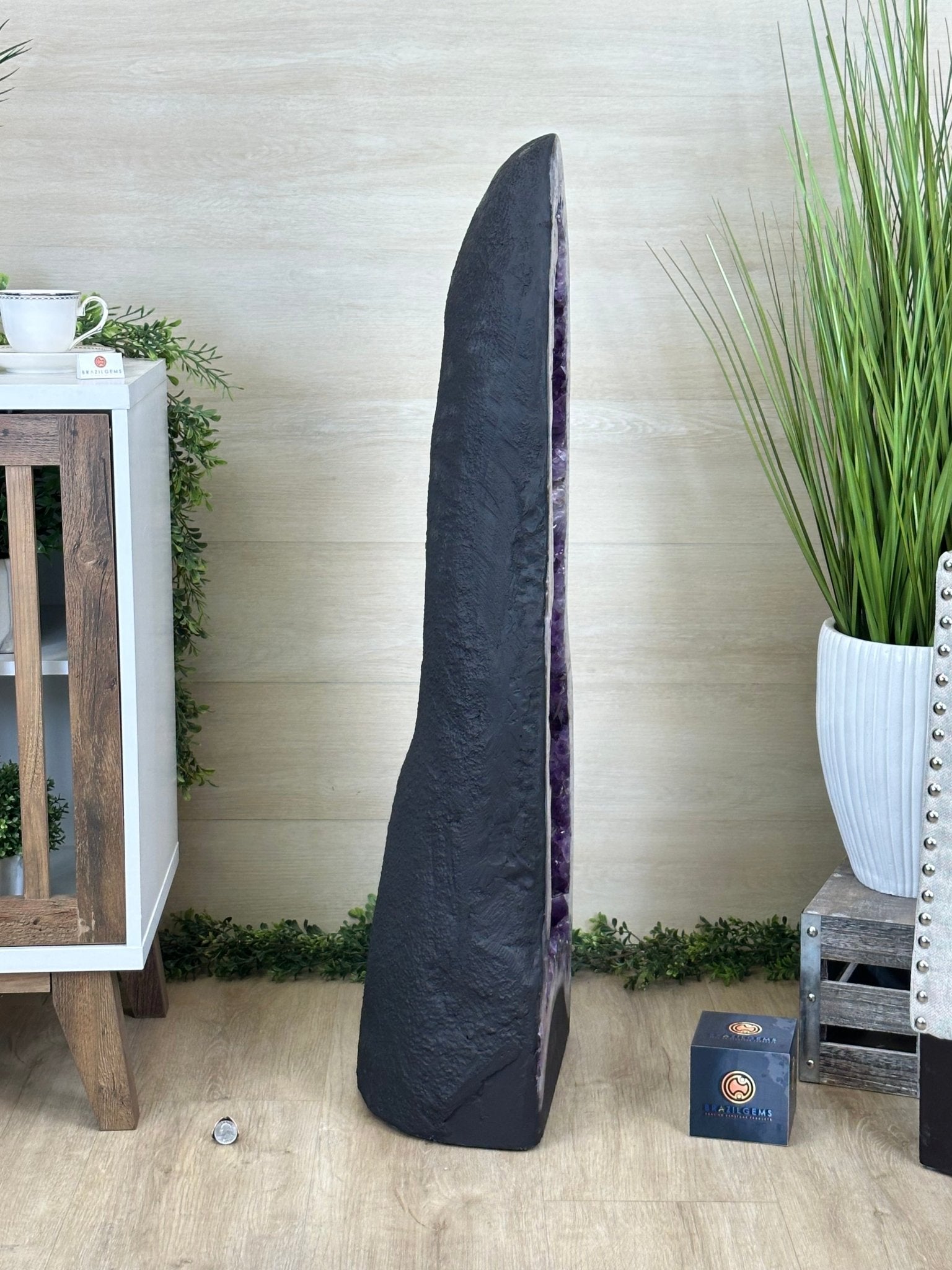 Super Quality Brazilian Amethyst Cathedral, 169.8 lbs & 3 Feet 4.7 Inches Tall #5601 - 1488 - Brazil GemsBrazil GemsSuper Quality Brazilian Amethyst Cathedral, 169.8 lbs & 3 Feet 4.7 Inches Tall #5601 - 1488Cathedrals5601 - 1488