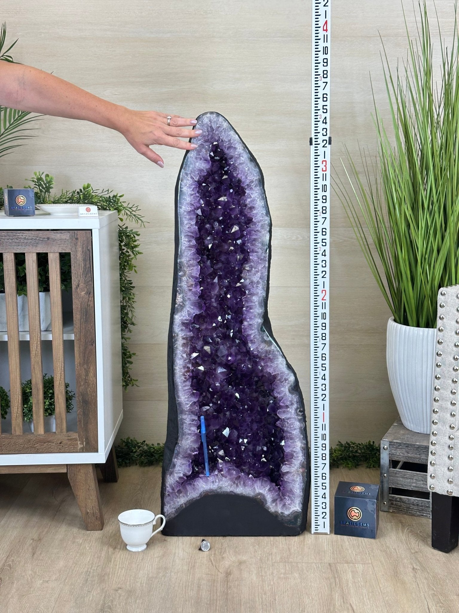 Super Quality Brazilian Amethyst Cathedral, 169.8 lbs & 3 Feet 4.7 Inches Tall #5601 - 1488 - Brazil GemsBrazil GemsSuper Quality Brazilian Amethyst Cathedral, 169.8 lbs & 3 Feet 4.7 Inches Tall #5601 - 1488Cathedrals5601 - 1488